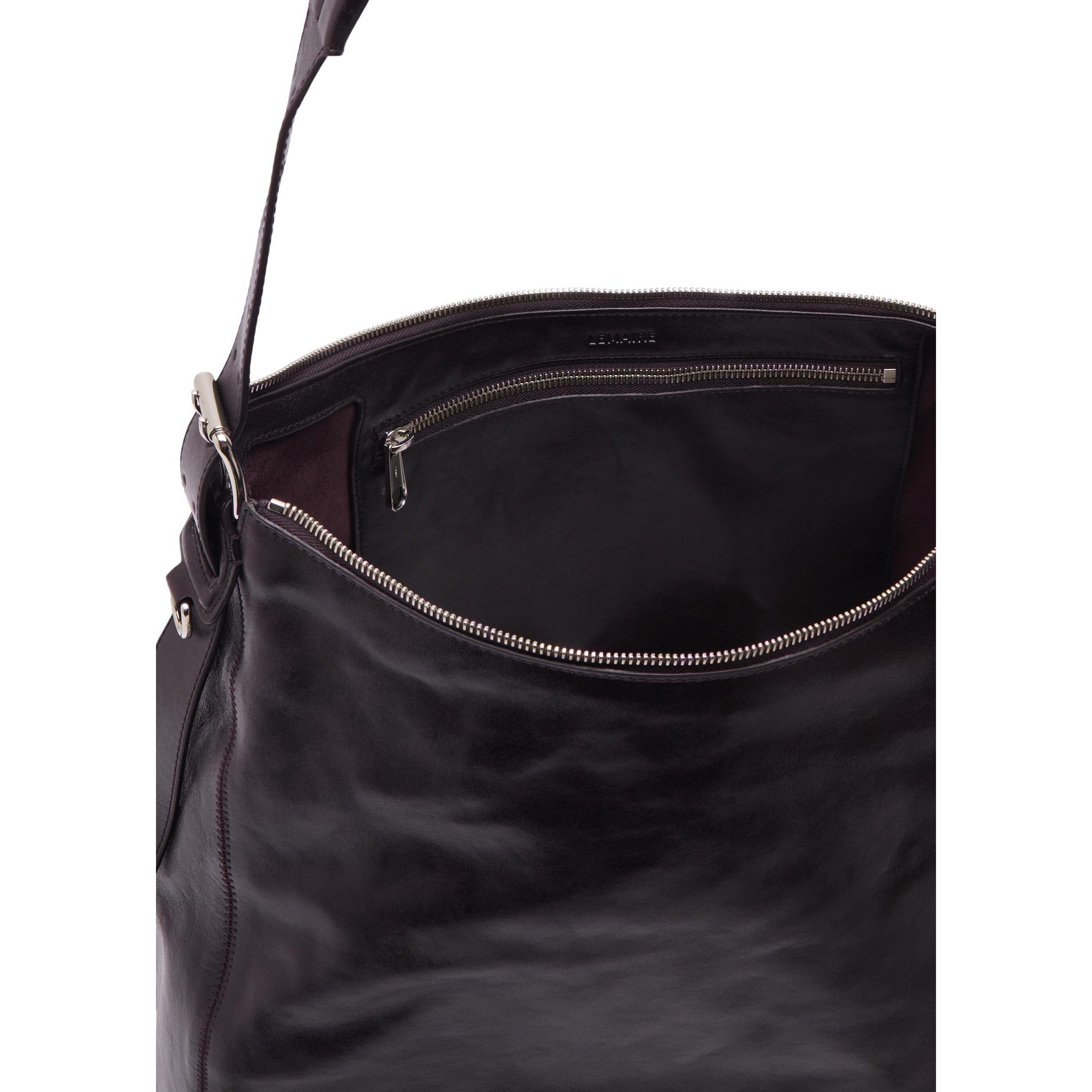 DARK BROWN - Lemaire - BELTED HOBO BAG - 5