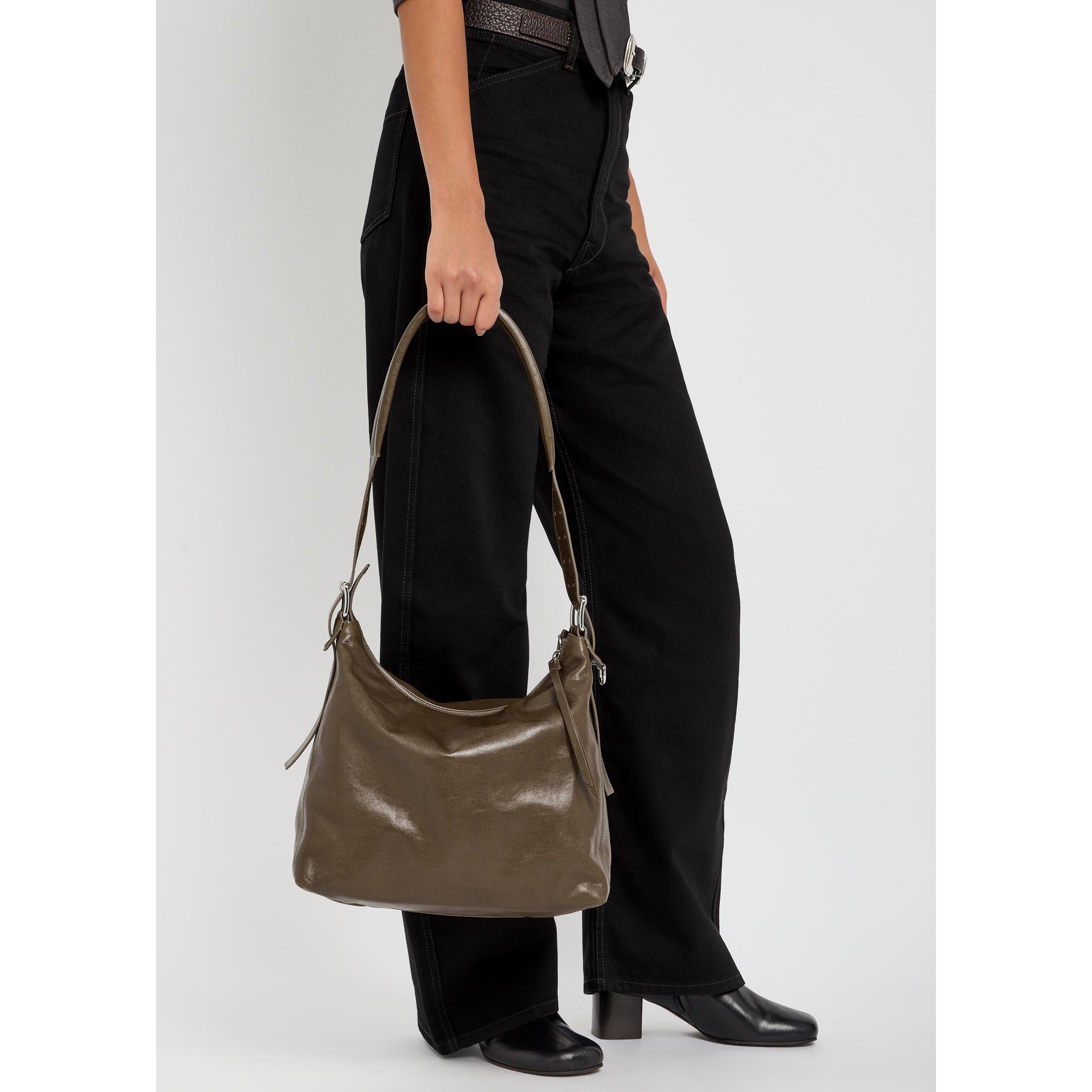 TAN - Lemaire - SMALL BELTED HOBO BAG - 3