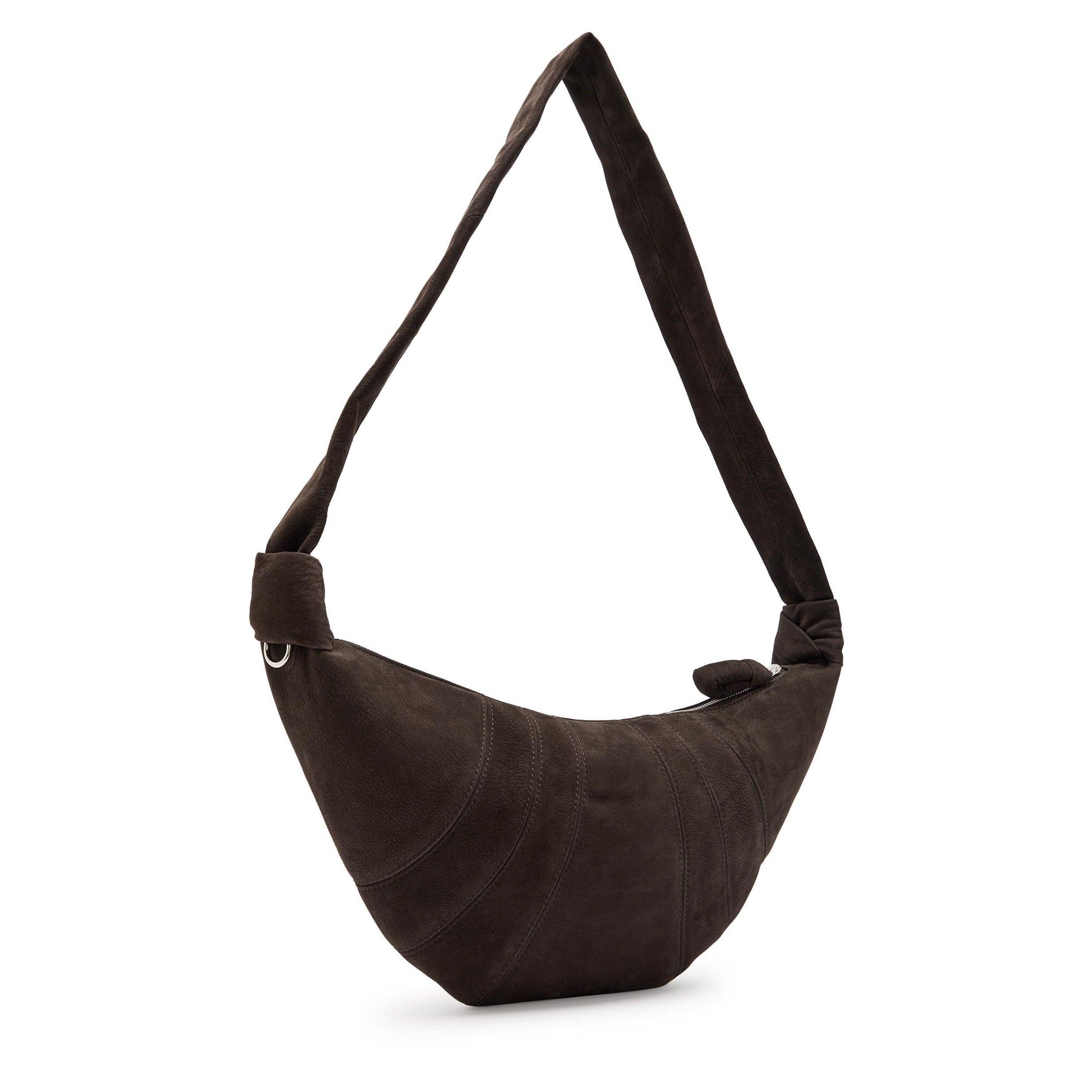 BROWN - Lemaire - Women's Croissant Medium Nubuck Shoulder Bag - 2