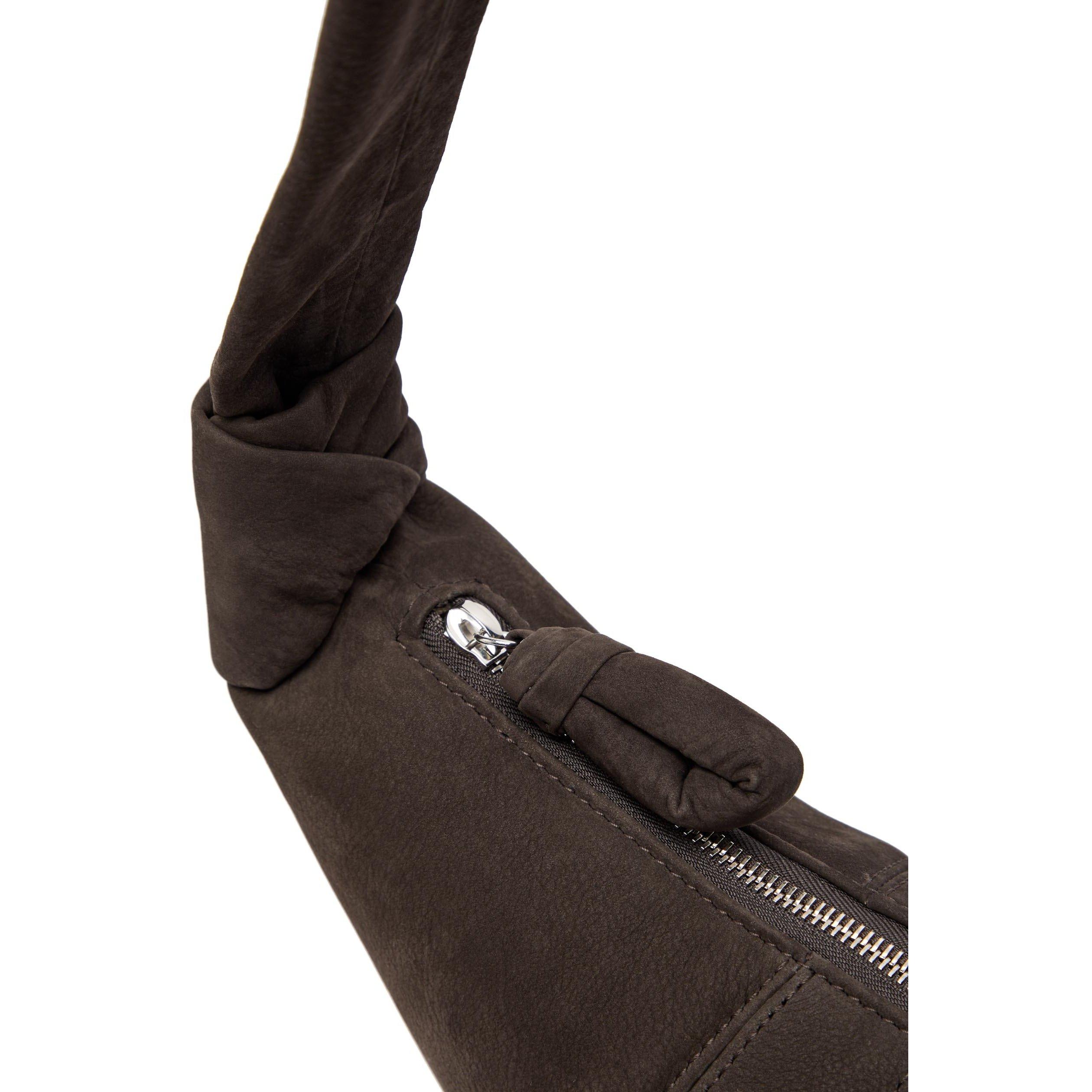 BROWN - Lemaire - Women's Croissant Medium Nubuck Shoulder Bag - 4