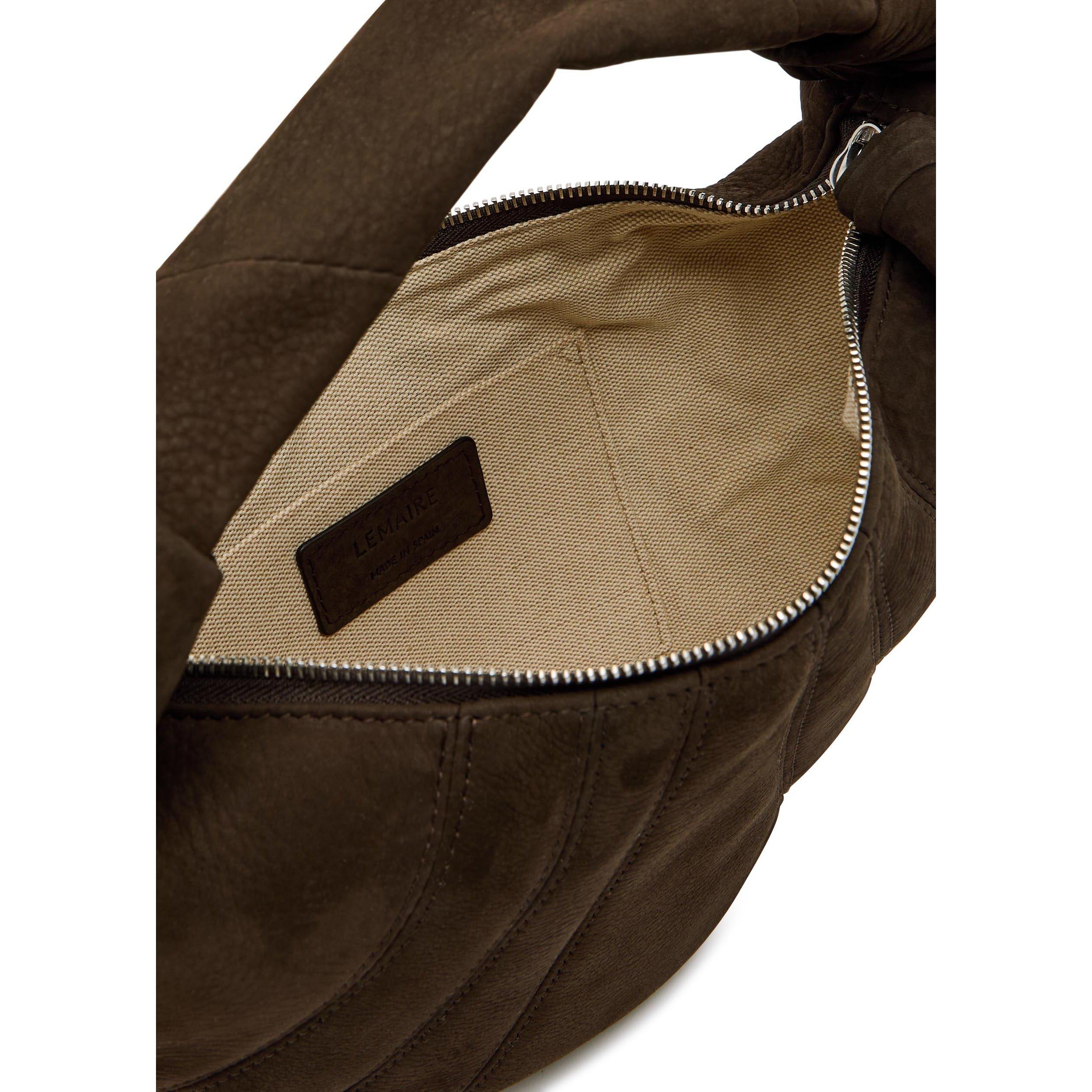 BROWN - Lemaire - MINI FORTUNE CROISSANT BAG - 5