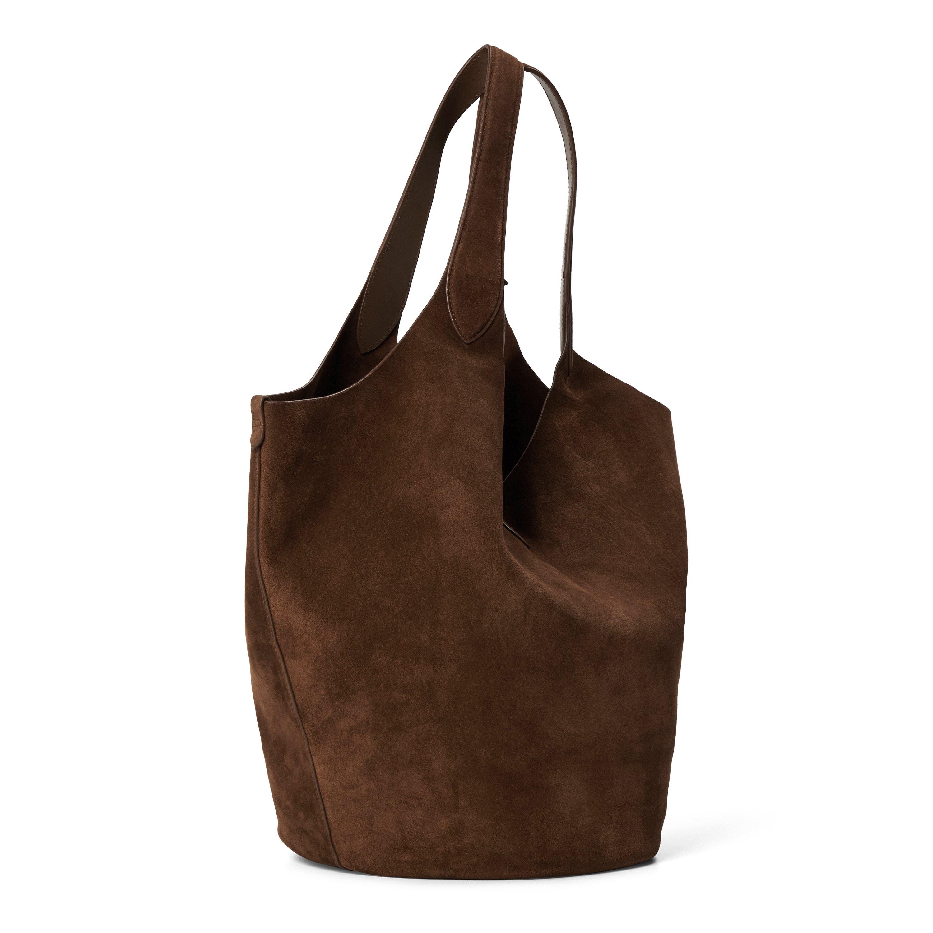 DARK BROWN - Polo Ralph Lauren - PLAY SUEDE LARGE TOTE - 2