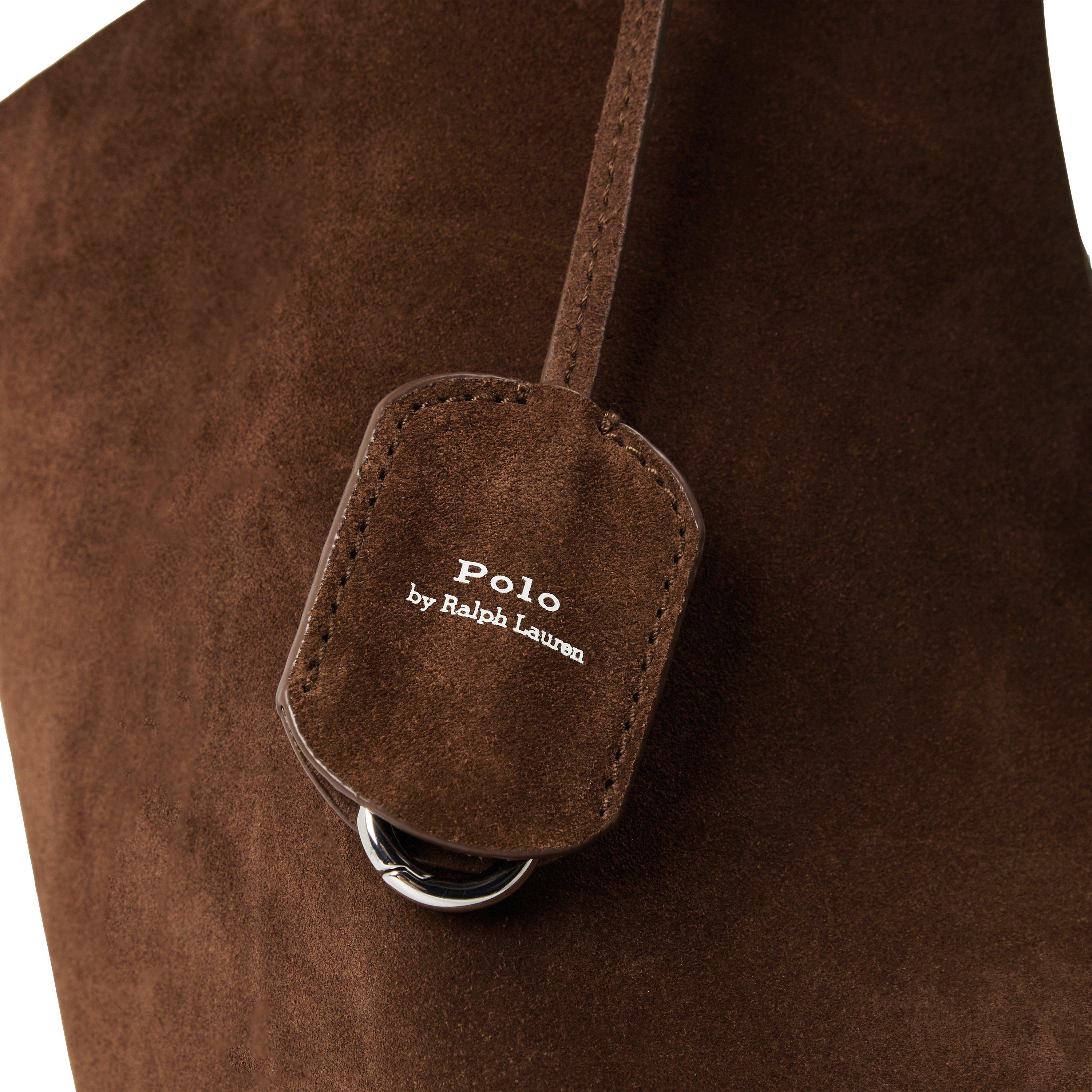 DARK BROWN - Polo Ralph Lauren - PLAY SUEDE LARGE TOTE - 3