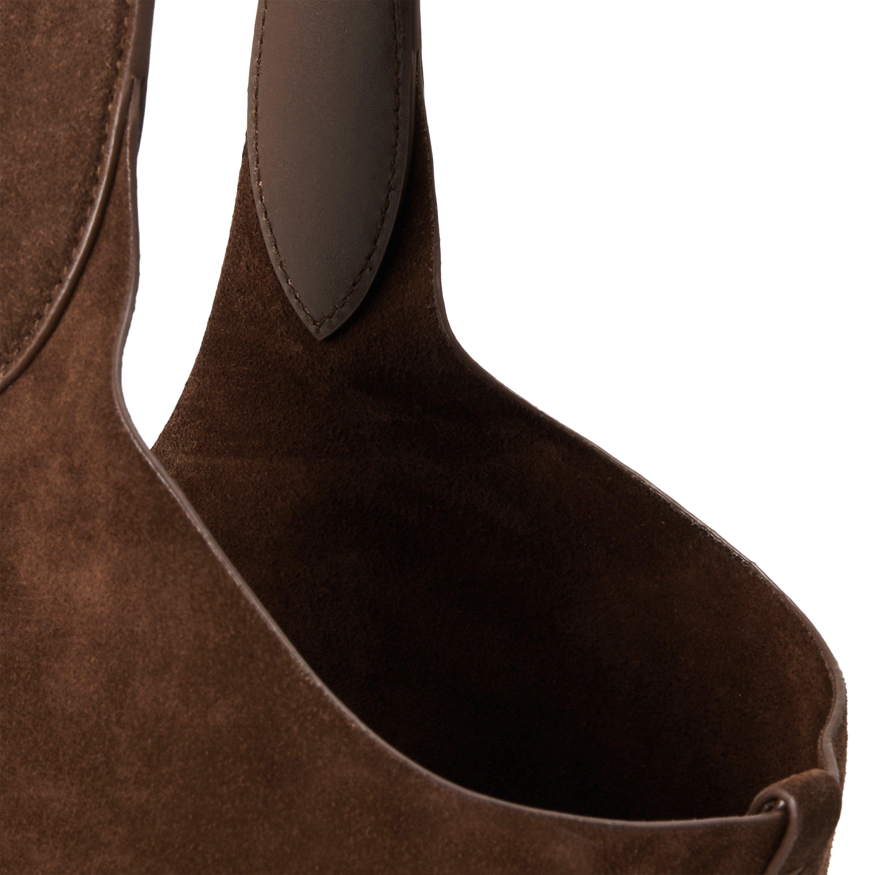 DARK BROWN - Polo Ralph Lauren - PLAY SUEDE LARGE TOTE - 4
