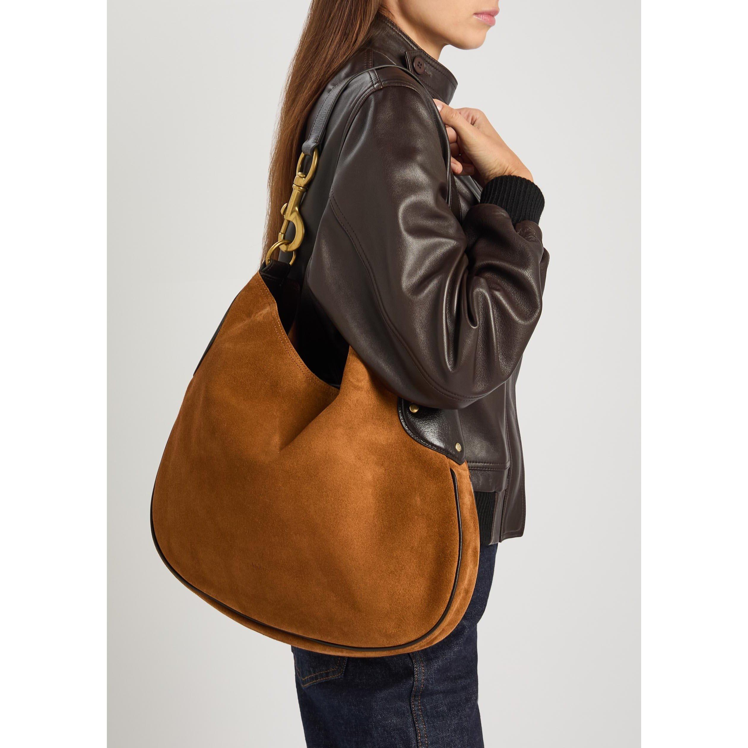BROWN - Mulberry - HACKNEY SHOULDER BAG SUEDE - 3