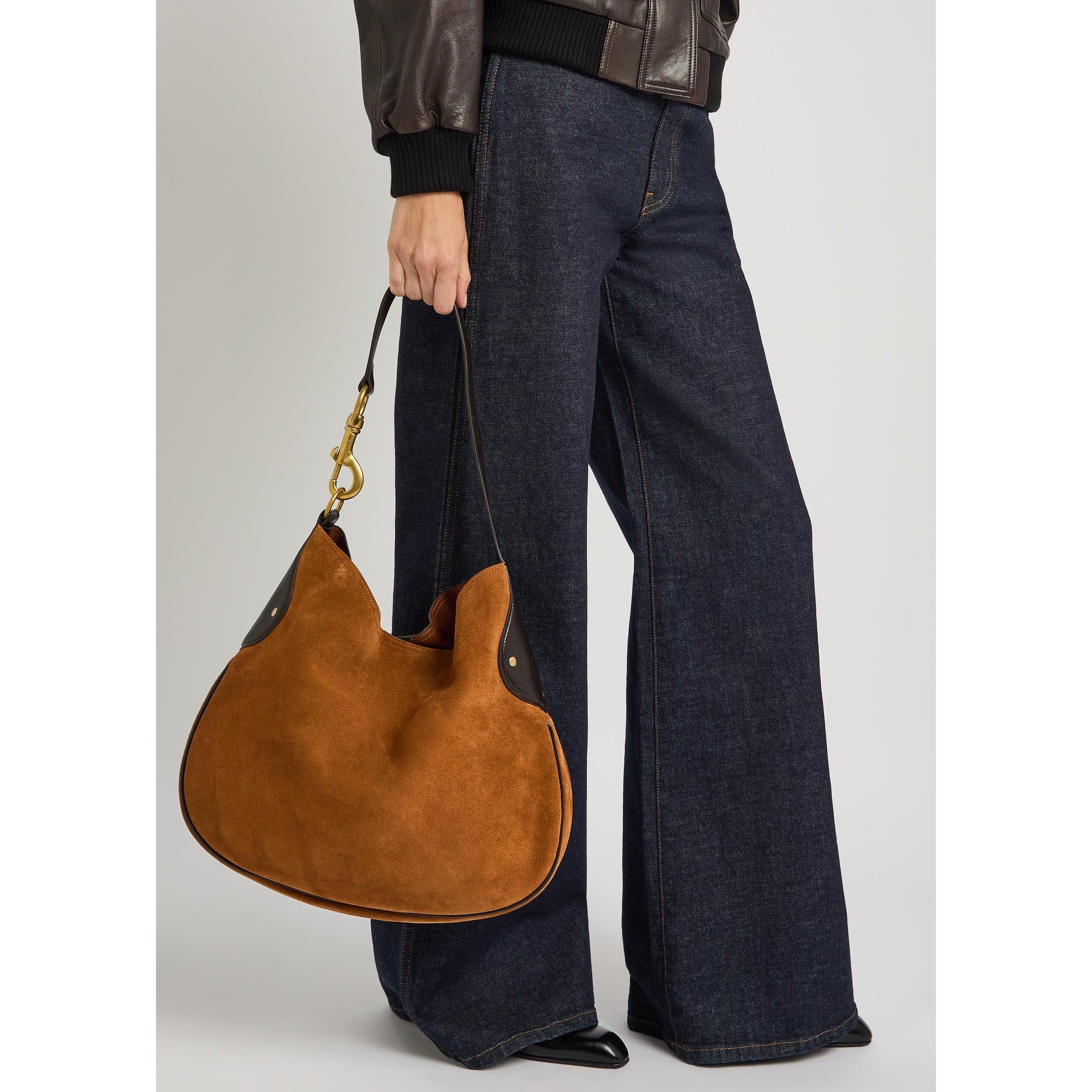 BROWN - Mulberry - HACKNEY SHOULDER BAG SUEDE - 6