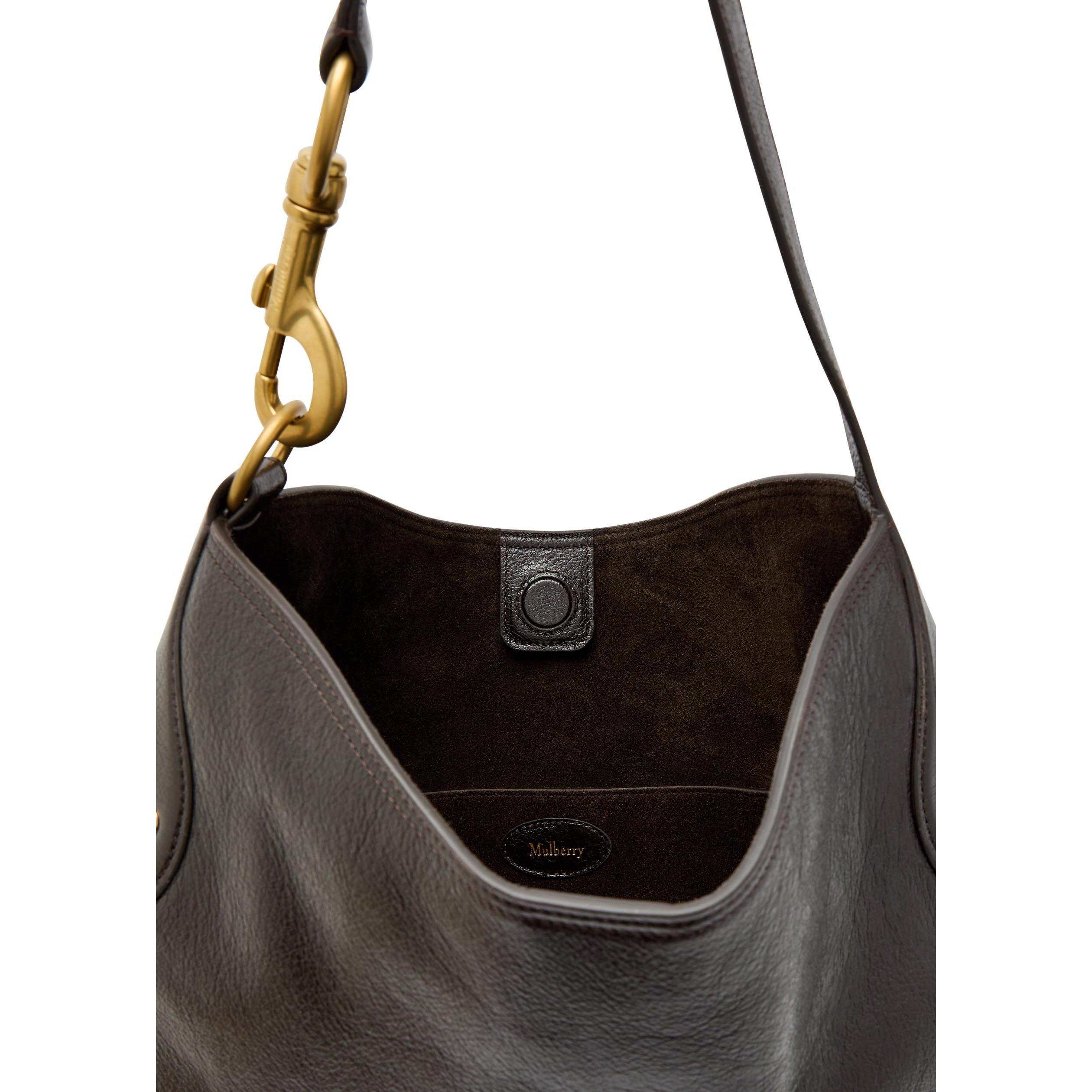 BROWN - Mulberry - HACKNEY SHOULDER BAG SHINY BUF - 5