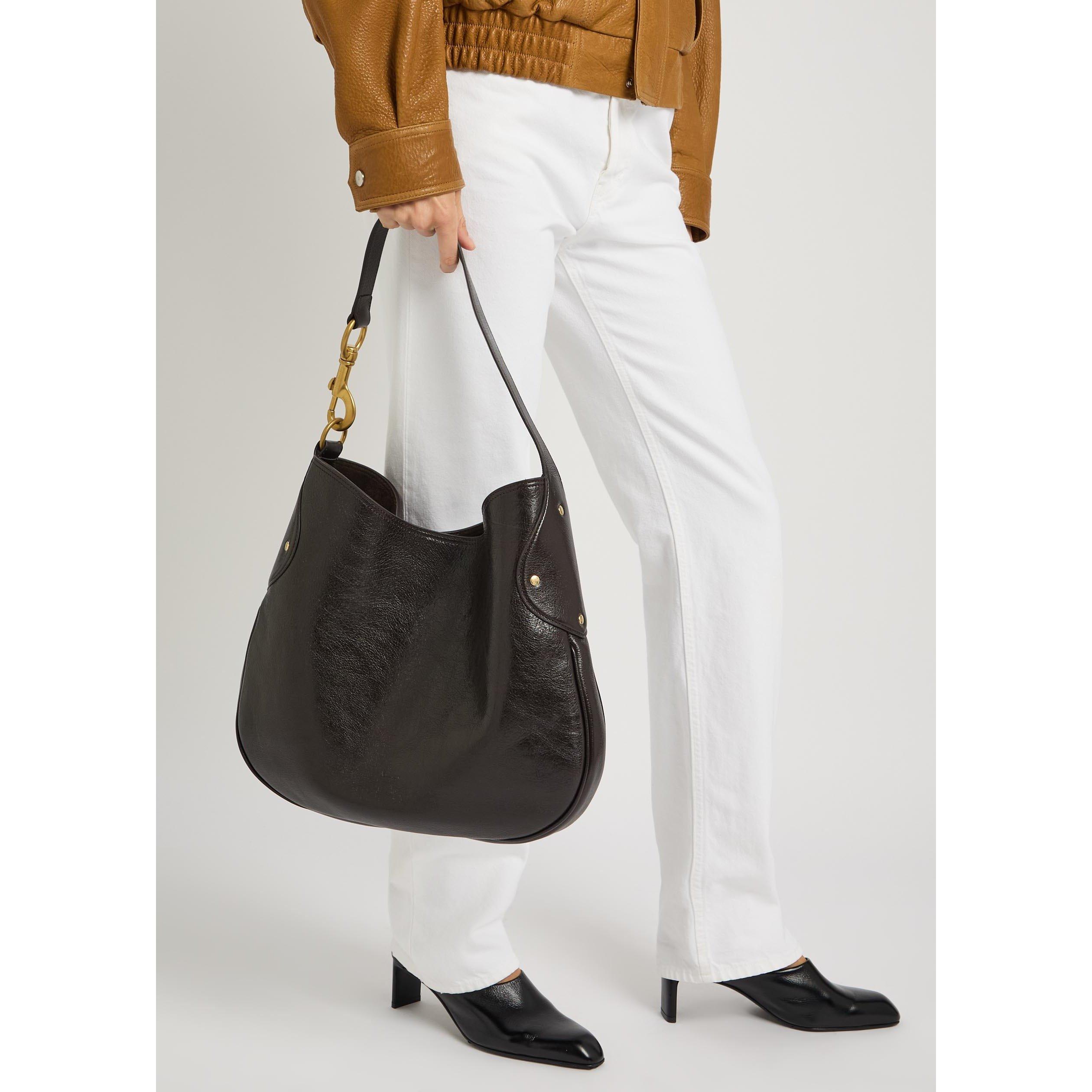 BROWN - Mulberry - HACKNEY SHOULDER BAG SHINY BUF - 6
