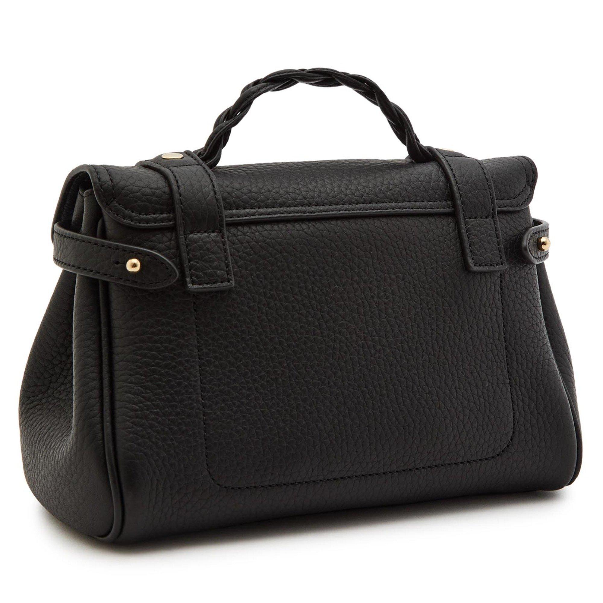 BLACK - Mulberry - Women's Mini Alexa Heavy Grain Leather Shoulder Bag - 2