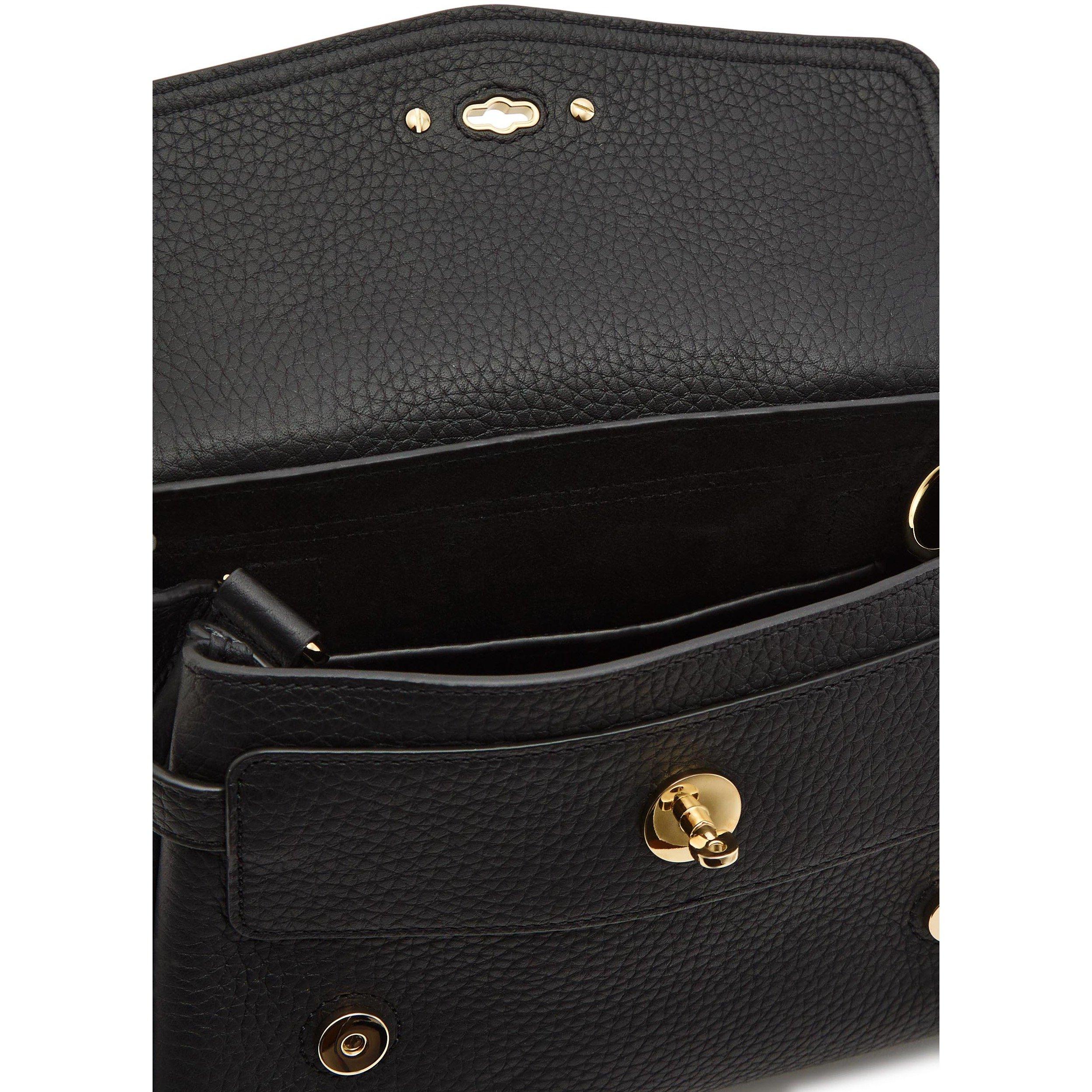 BLACK - Mulberry - Women's Mini Alexa Heavy Grain Leather Shoulder Bag - 5