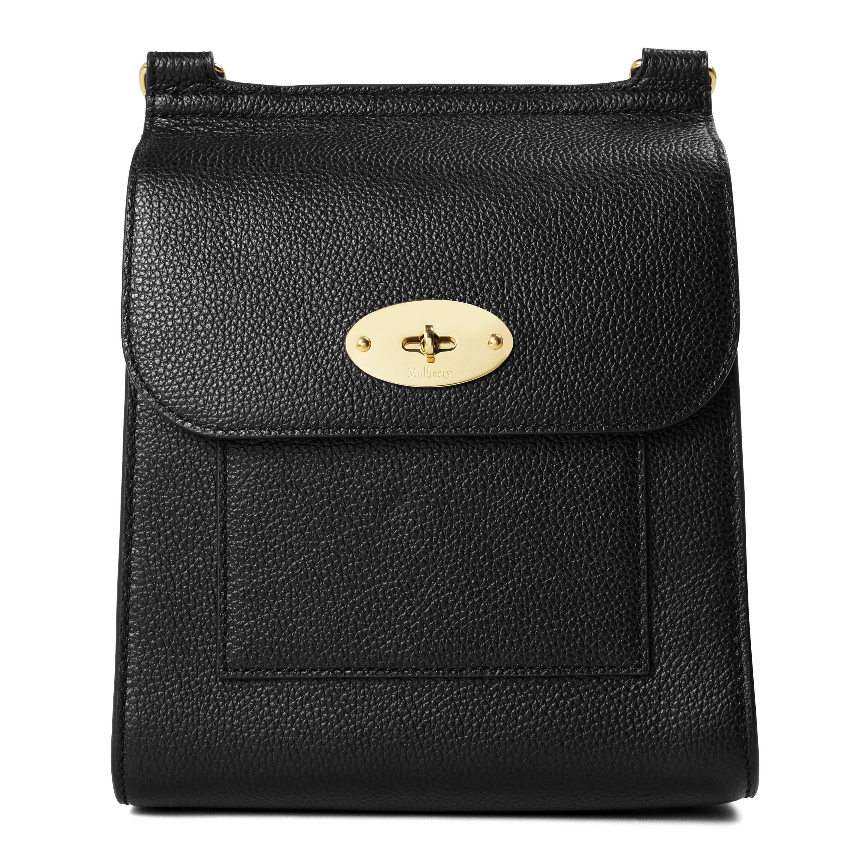 BLACK - Mulberry - SMALL ANTONY LEATHER MESSENGER BAG - 1