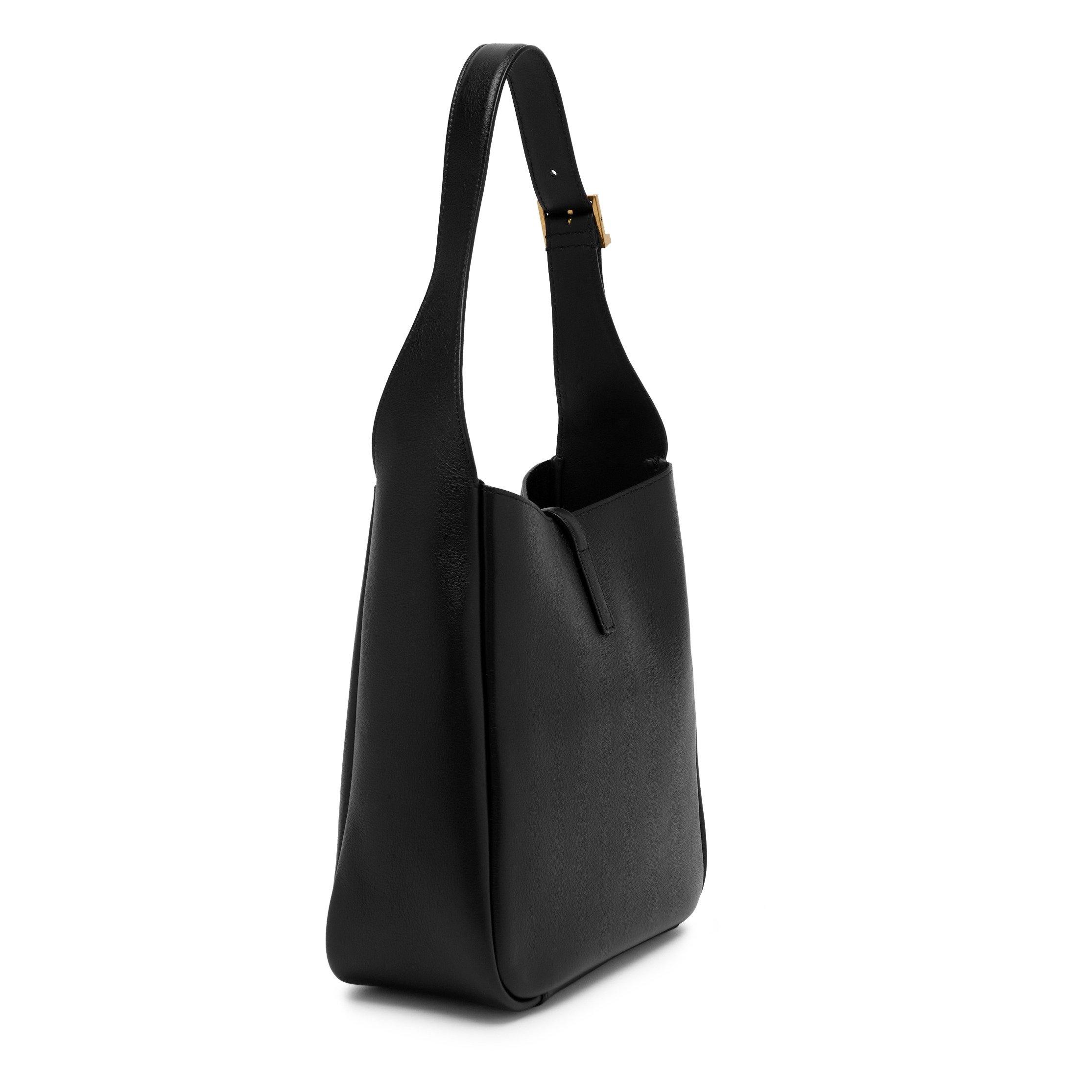 BLACK - Saint Laurent - Women's Le 5 à 7 Small Leather Hobo Bag - 2