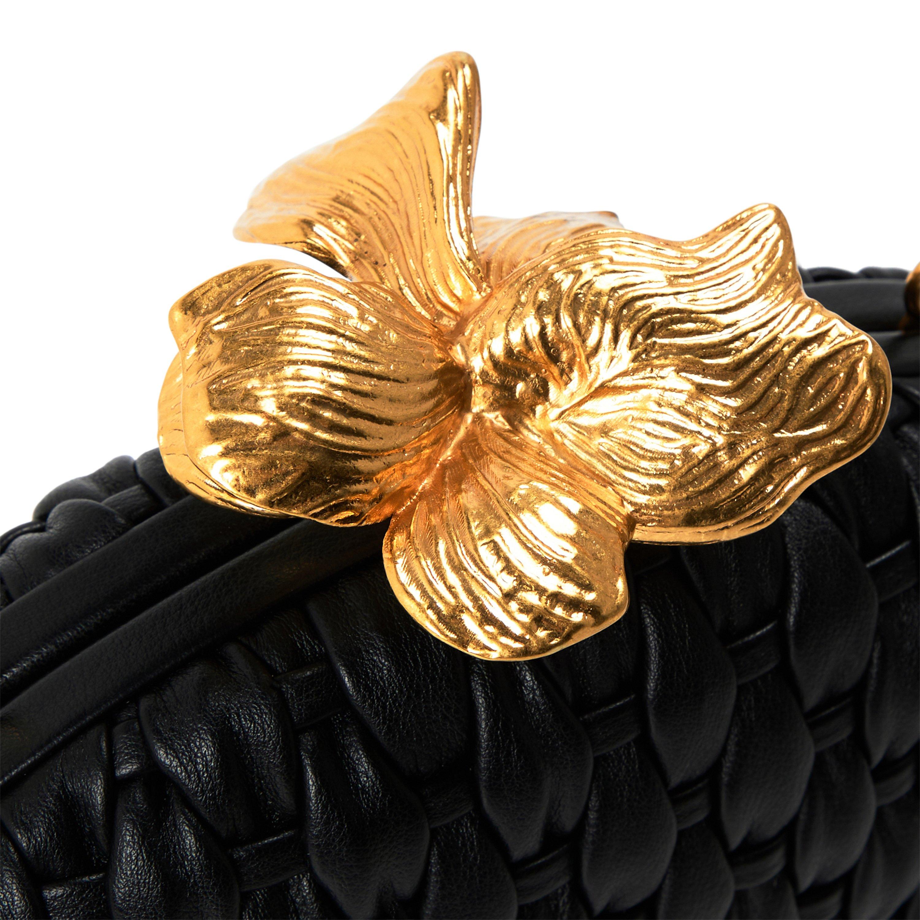 BLACK - Aje - Retrofete Woven Clutch - 3