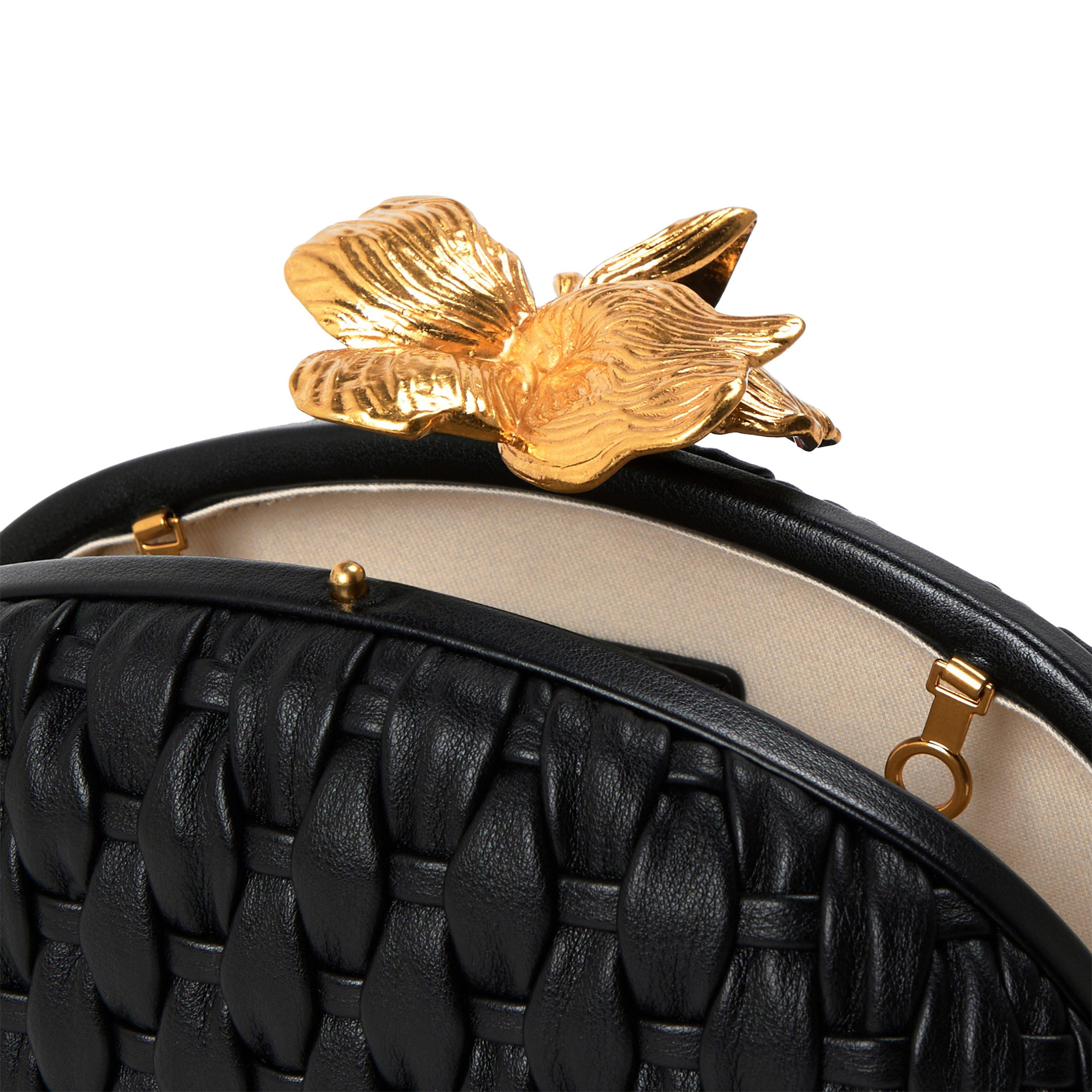 BLACK - Aje - Retrofete Woven Clutch - 4