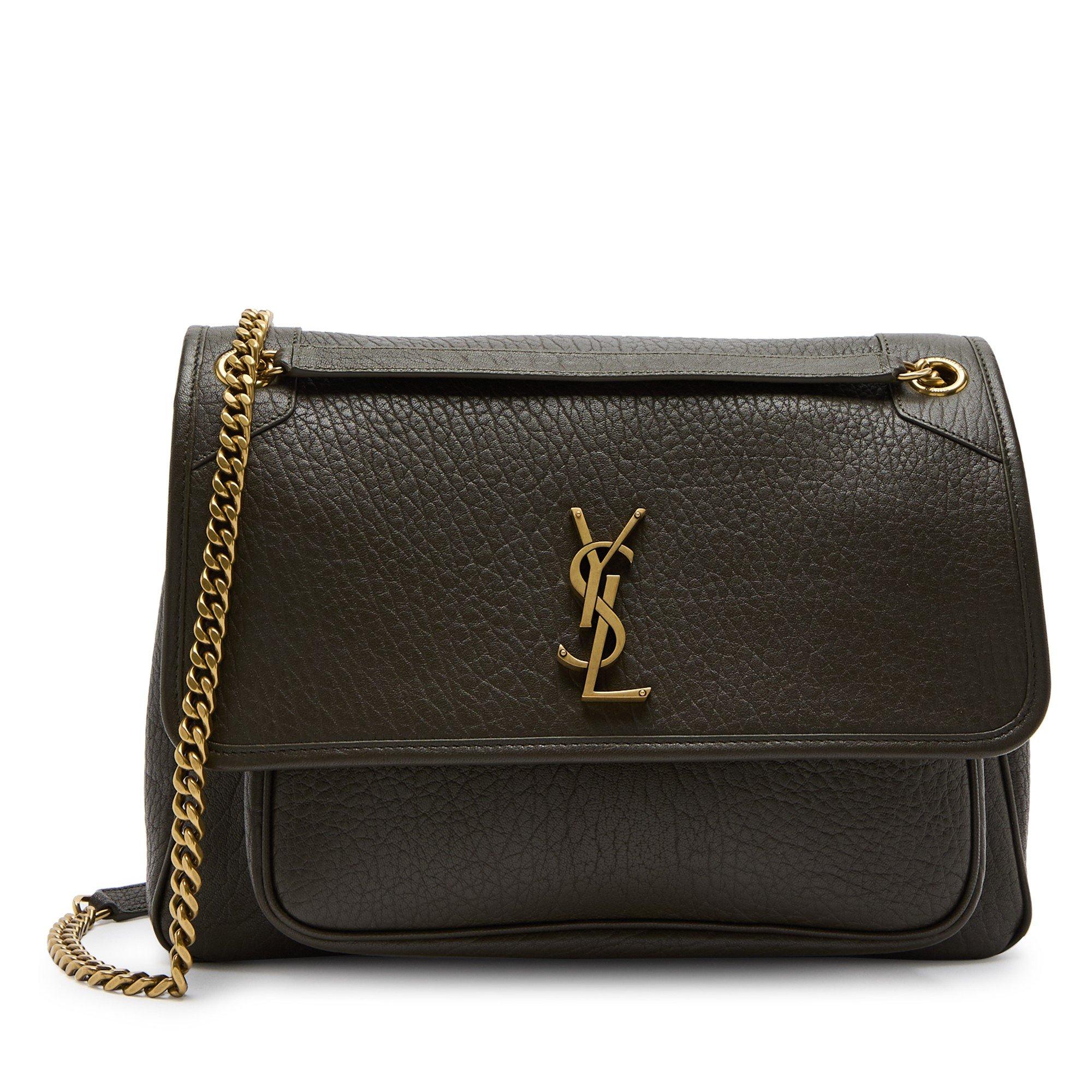 KHAKI - Saint Laurent - NIKI L LAMBSKIN GOLD HDW - 1