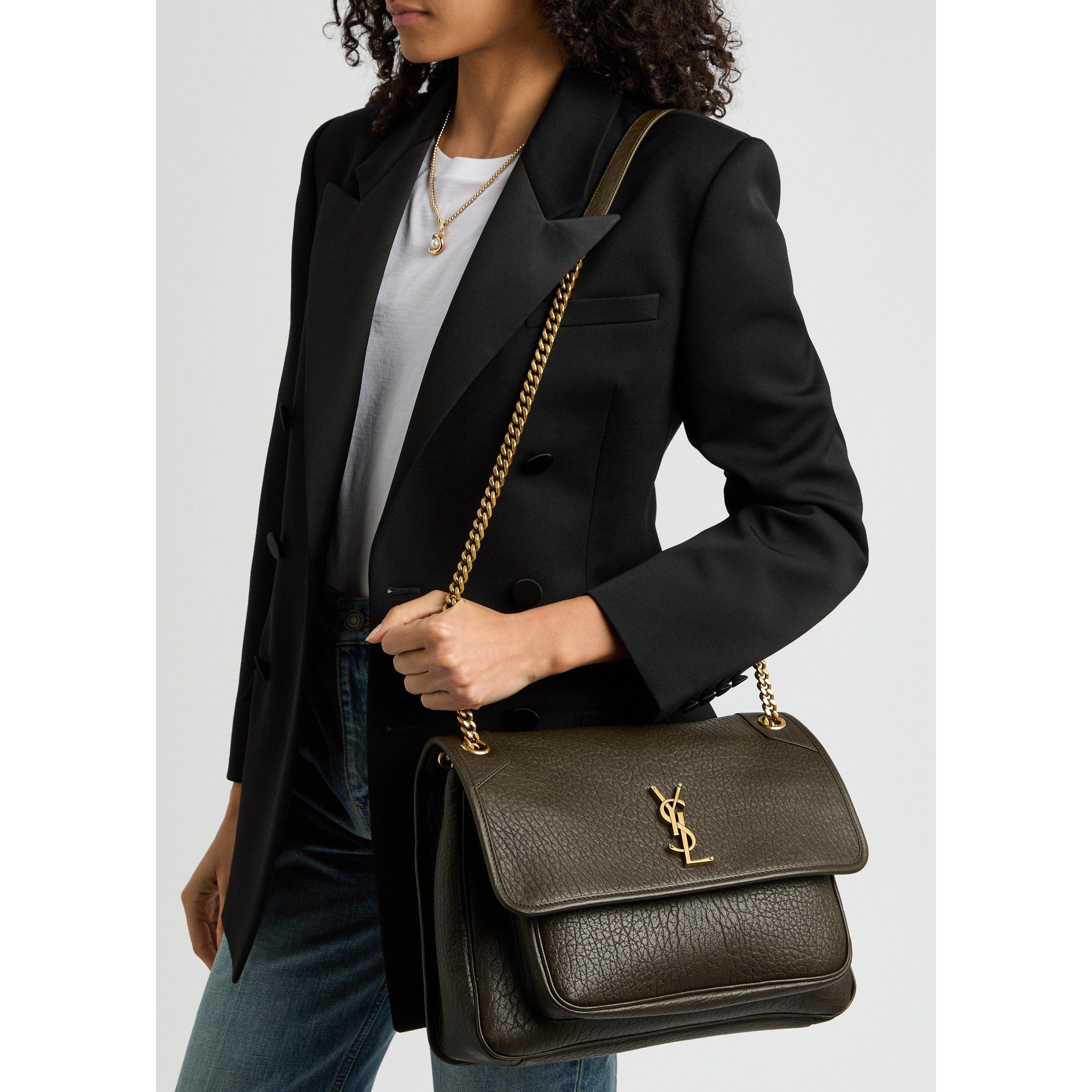 KHAKI - Saint Laurent - NIKI L LAMBSKIN GOLD HDW - 3