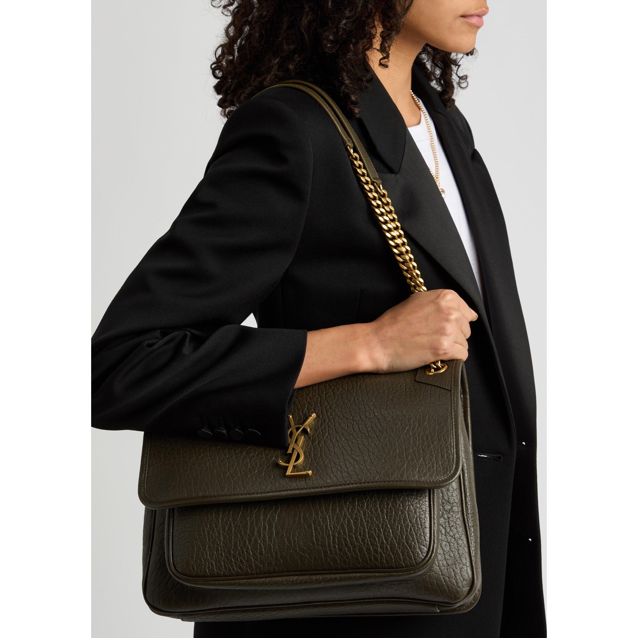 KHAKI - Saint Laurent - NIKI L LAMBSKIN GOLD HDW - 6