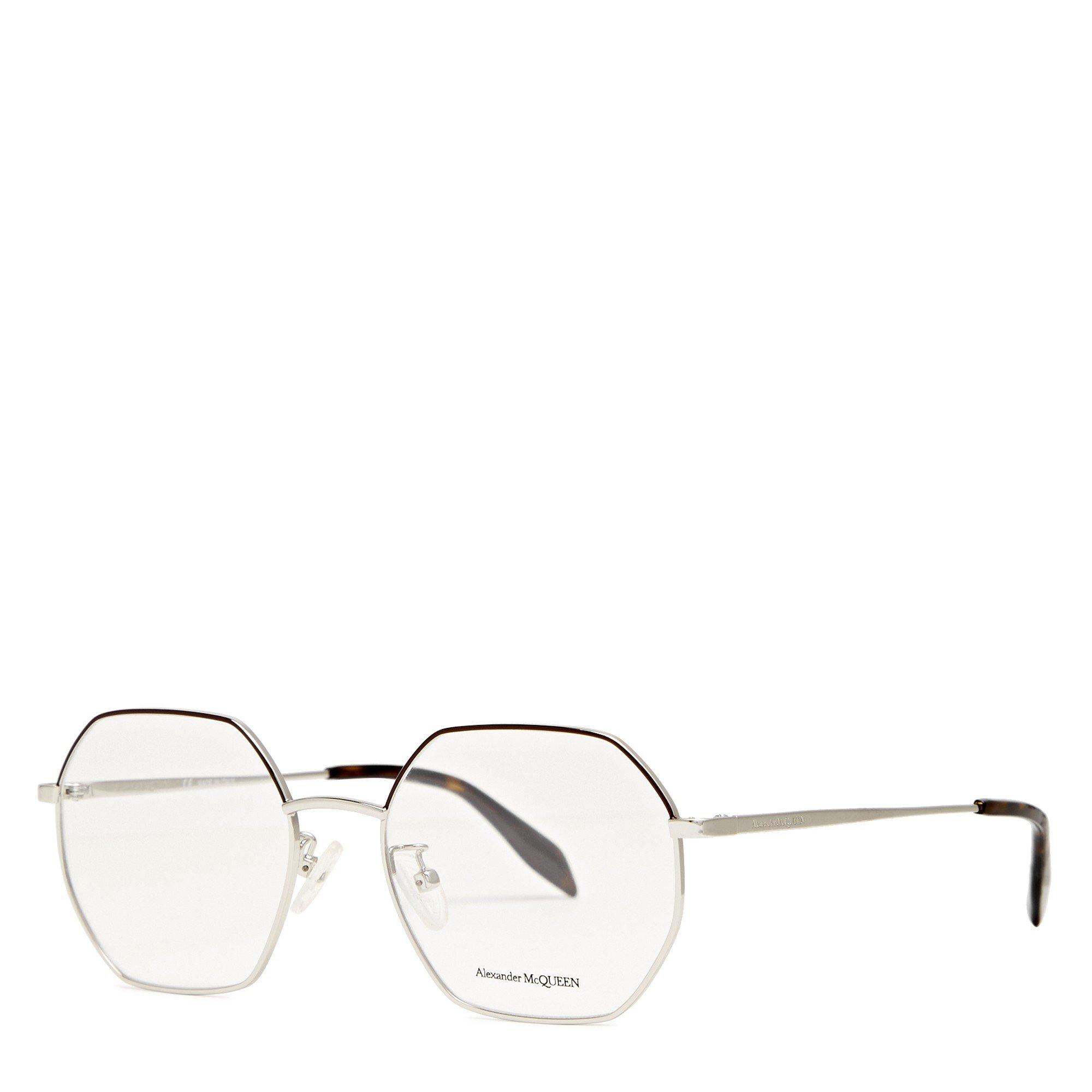 SILVER - Alexander McQueen - AMQ U METAL ROUND OPTICAL - 1