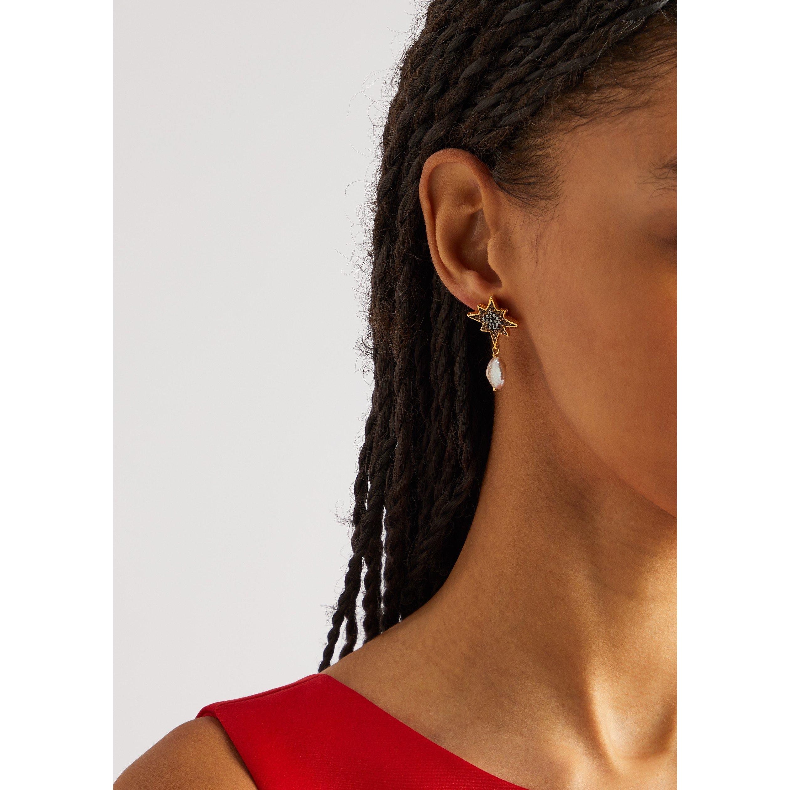 PEARL - Soru Jewellery - MINI SUPERNOVA PEARL EARRINGS - 3