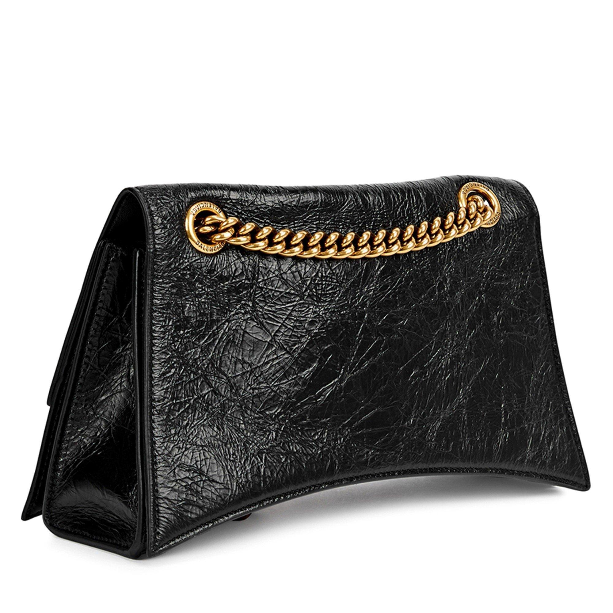 BLACK - Balenciaga - CRUSH S CHAIN BAG GOLD HW - 2