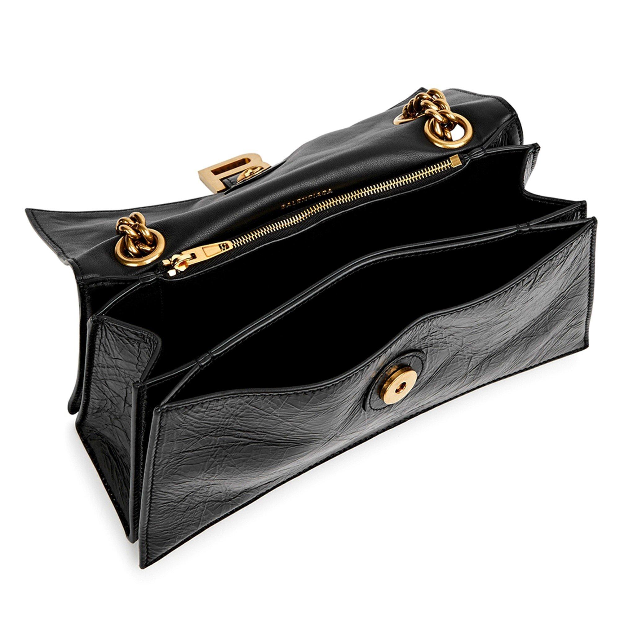 BLACK - Balenciaga - CRUSH S CHAIN BAG GOLD HW - 5