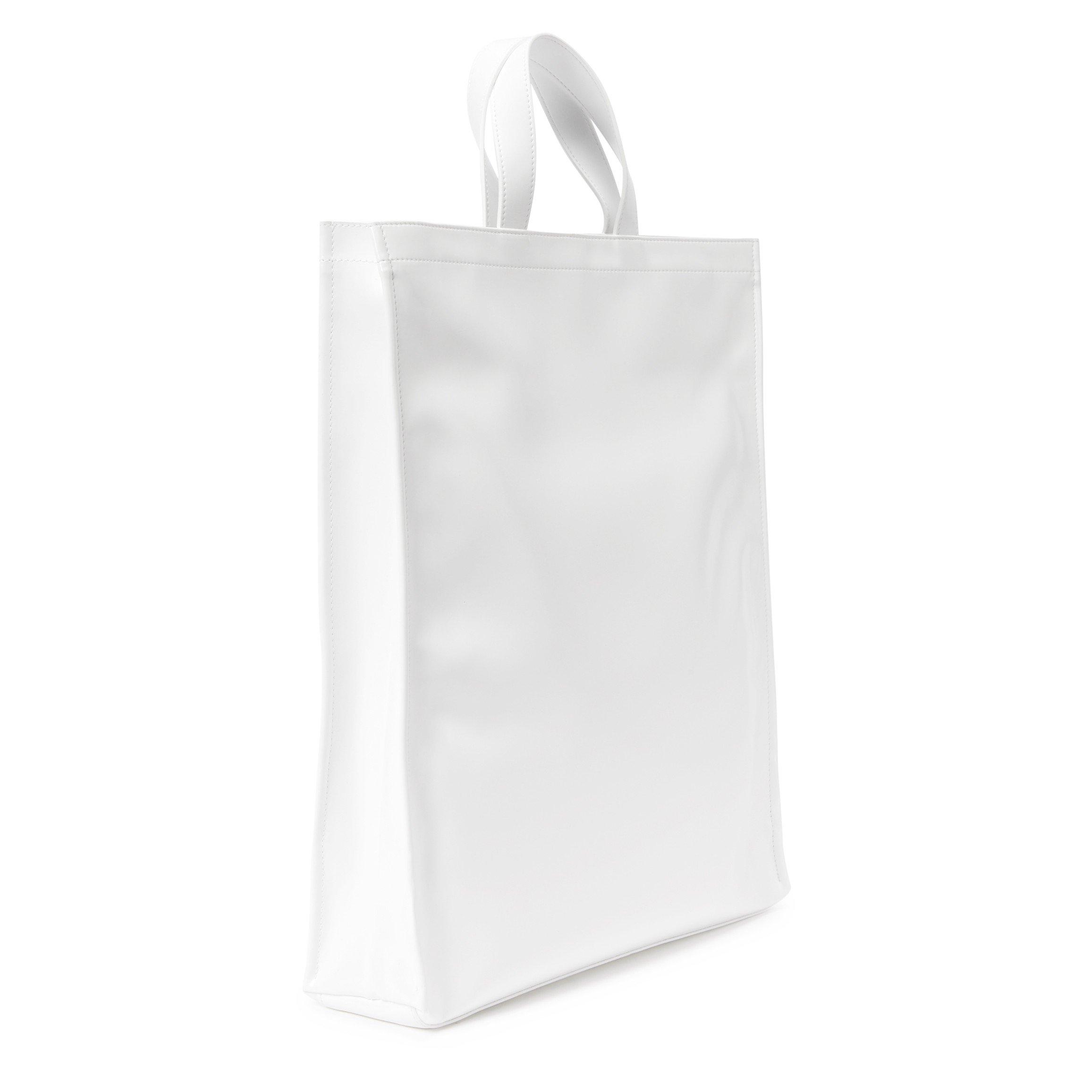 WHITE - Acne Studios - LOGO NS PATENT TOTE - 2