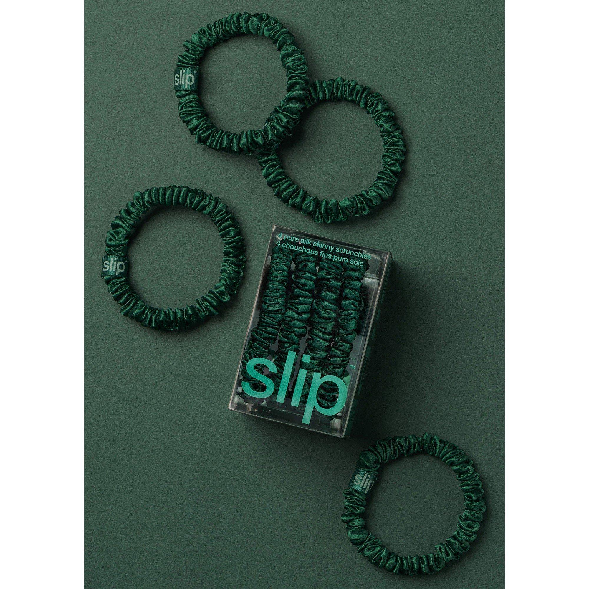 GREEN 01 - Slip - Women's Skinny Silk Scrunchie - 5