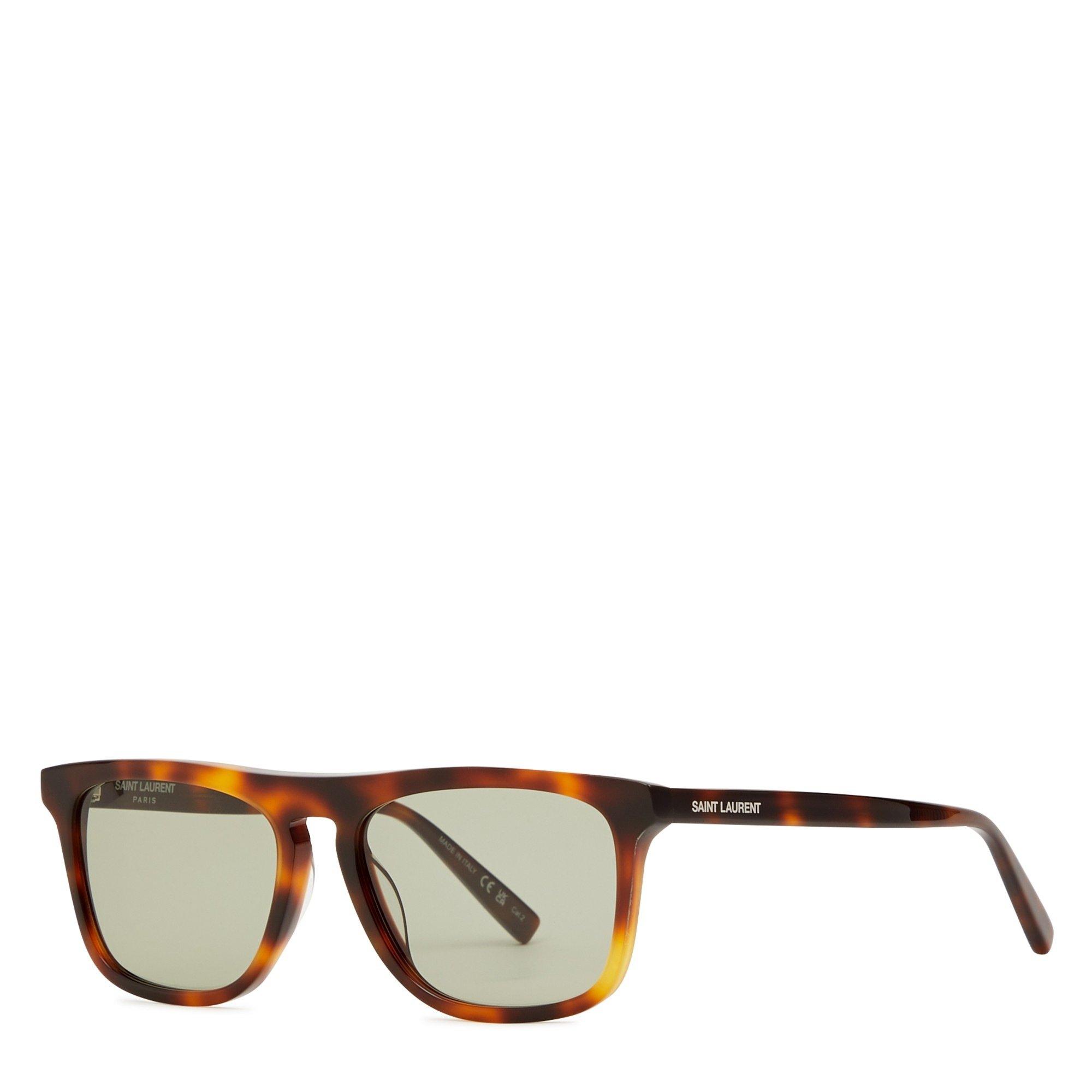 BROWN AND OTHER - Saint Laurent - SL M FLAT TOP ACETATE SG - 1