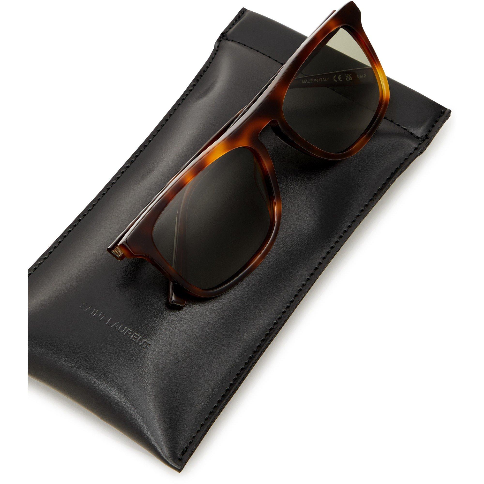 BROWN AND OTHER - Saint Laurent - SL M FLAT TOP ACETATE SG - 3