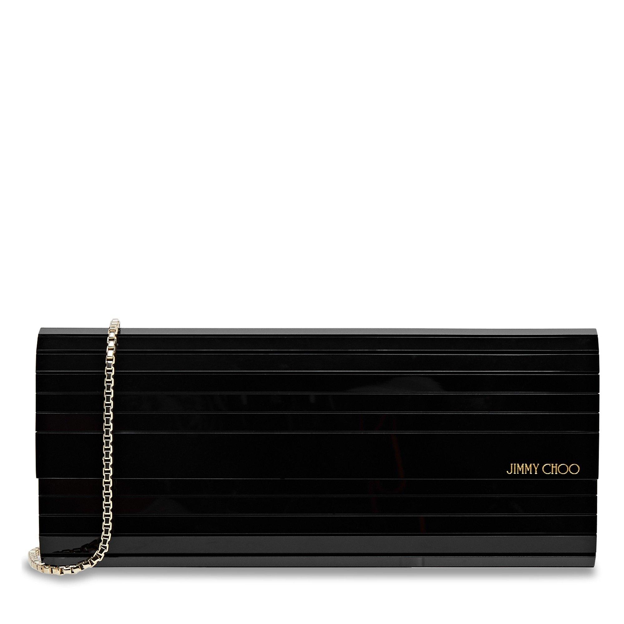 BLACK - Jimmy Choo - SWEETIE PLEXI CLUTCH - 1
