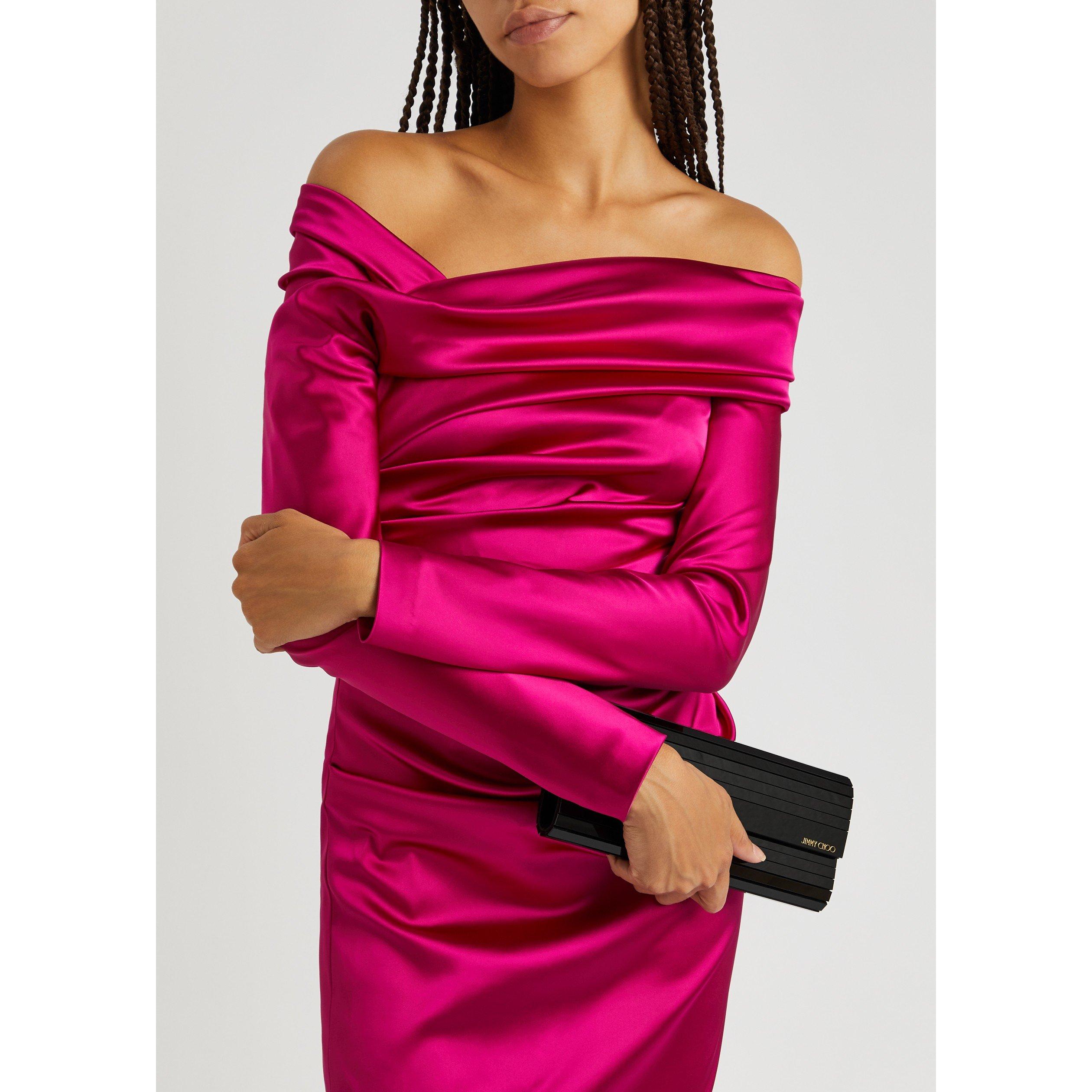 BLACK - Jimmy Choo - SWEETIE PLEXI CLUTCH - 3