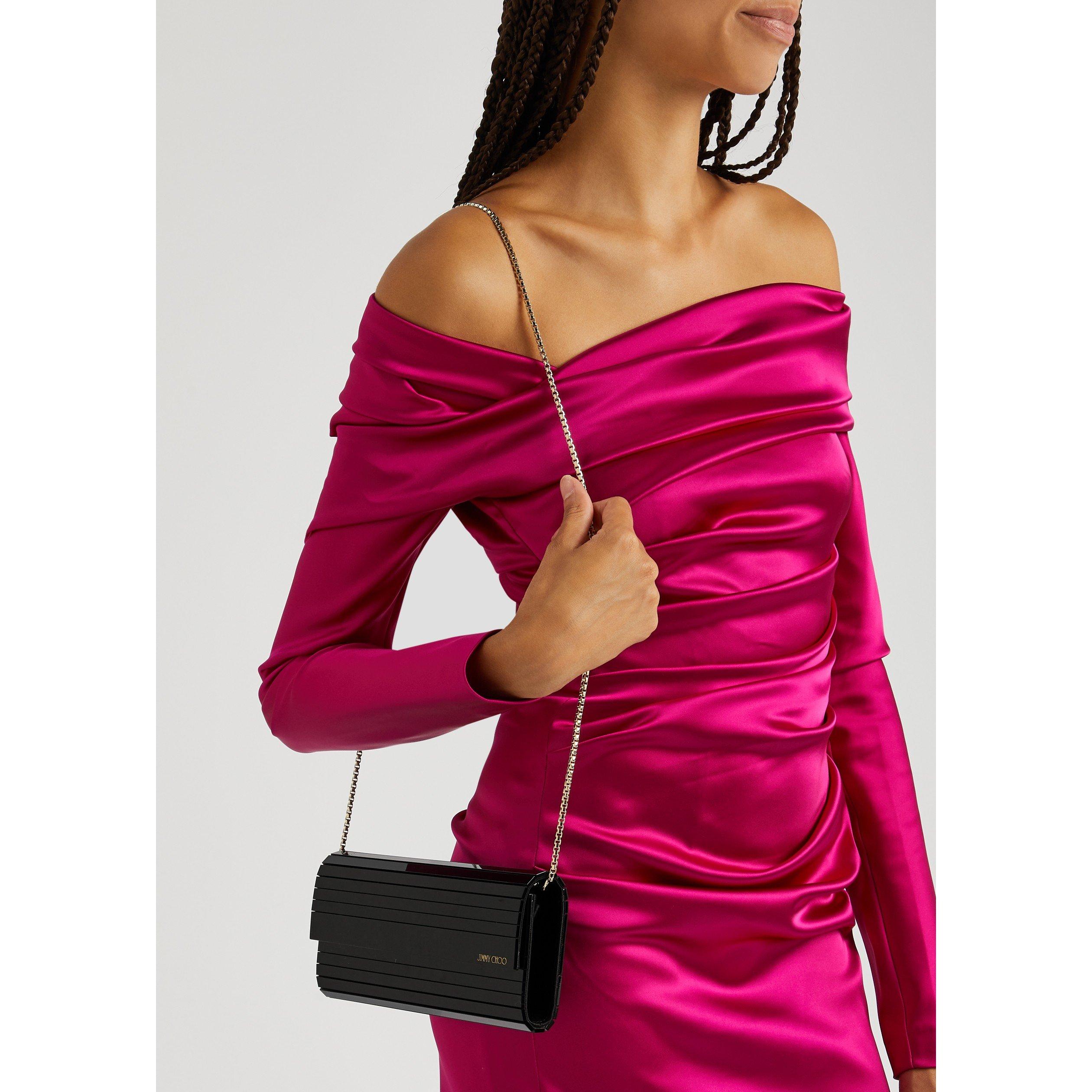 BLACK - Jimmy Choo - SWEETIE PLEXI CLUTCH - 6