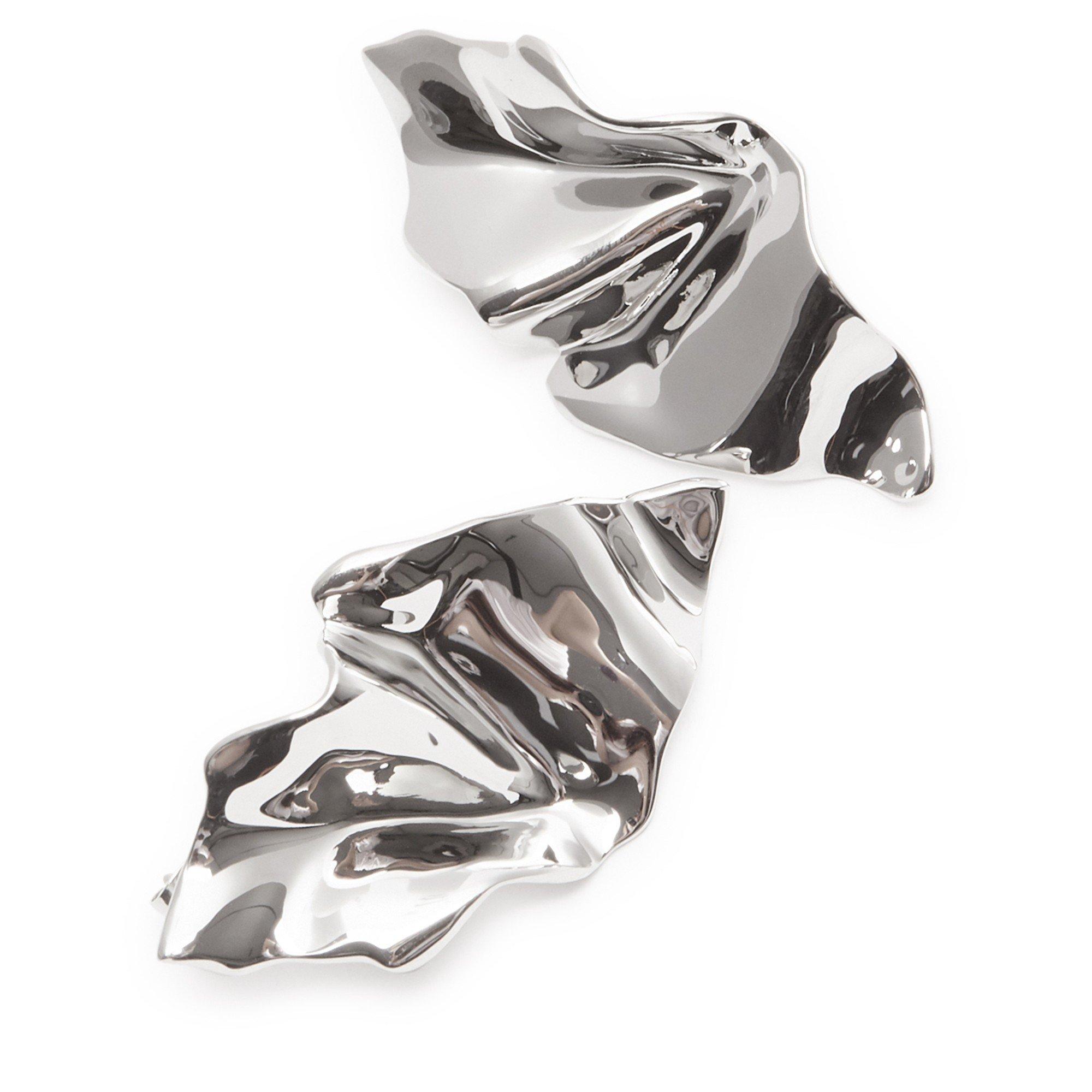 SILVER - Alexis Bittar - CRUMPLED SMALL POST EARRINGS - 2