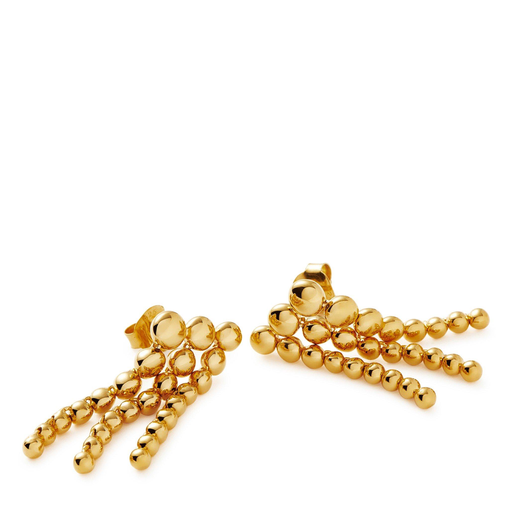 GOLD - Missoma - BEADED WATERFALL STUDS - 2