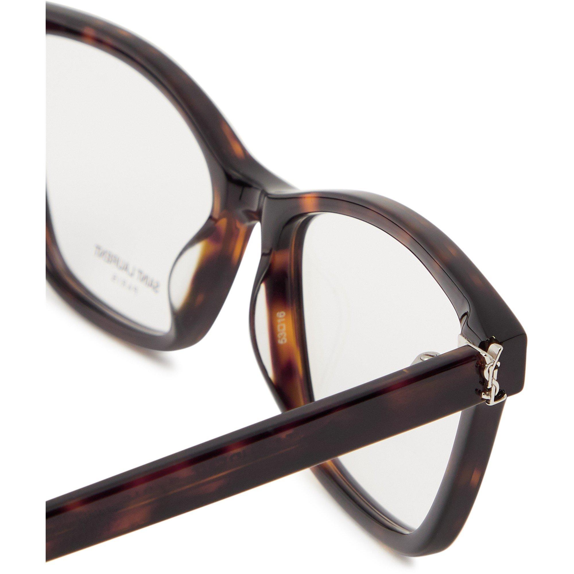 BROWN HAVANA - Saint Laurent - Women's SL U Acetate Reading Glasses - 3