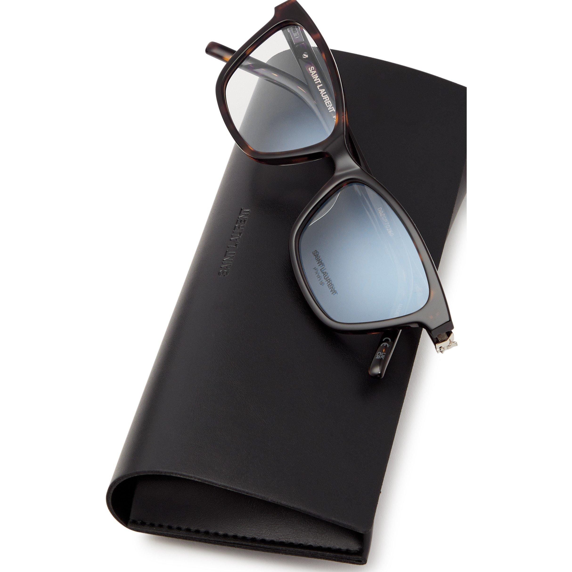 BROWN HAVANA - Saint Laurent - Women's SL U Acetate Reading Glasses - 4