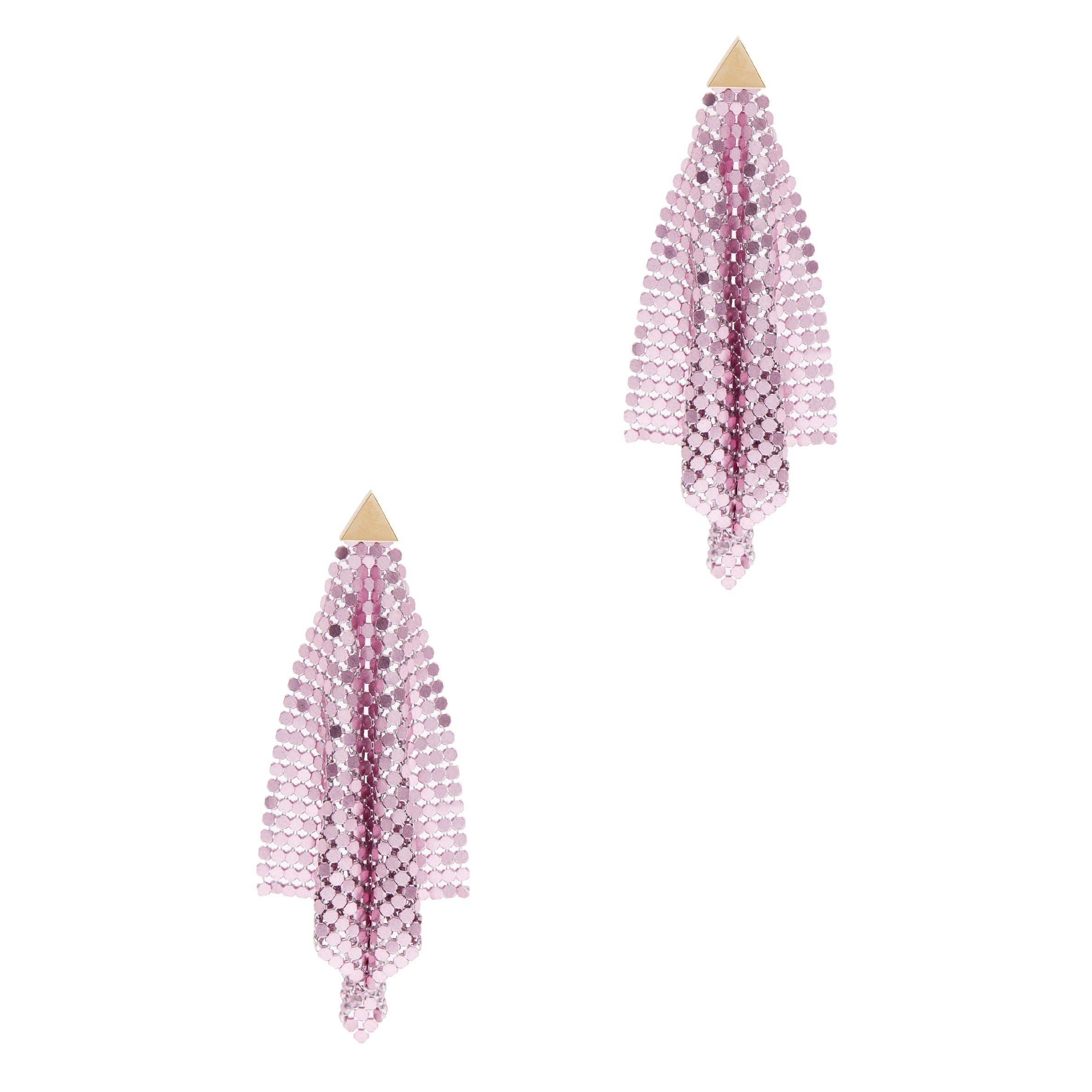 PINK - Rabanne - PIXEL FLOW EARRINGS - 1
