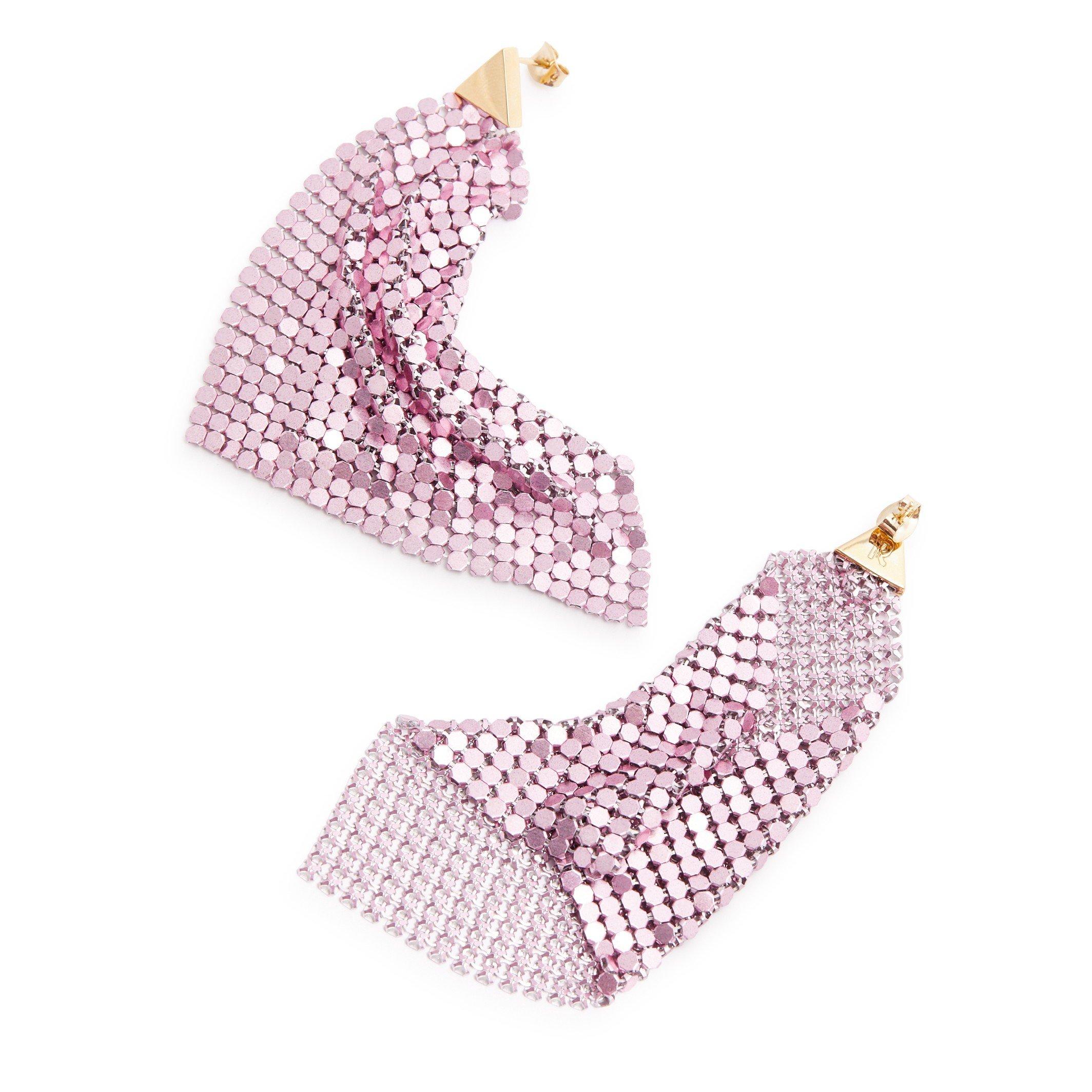 PINK - Rabanne - PIXEL FLOW EARRINGS - 2