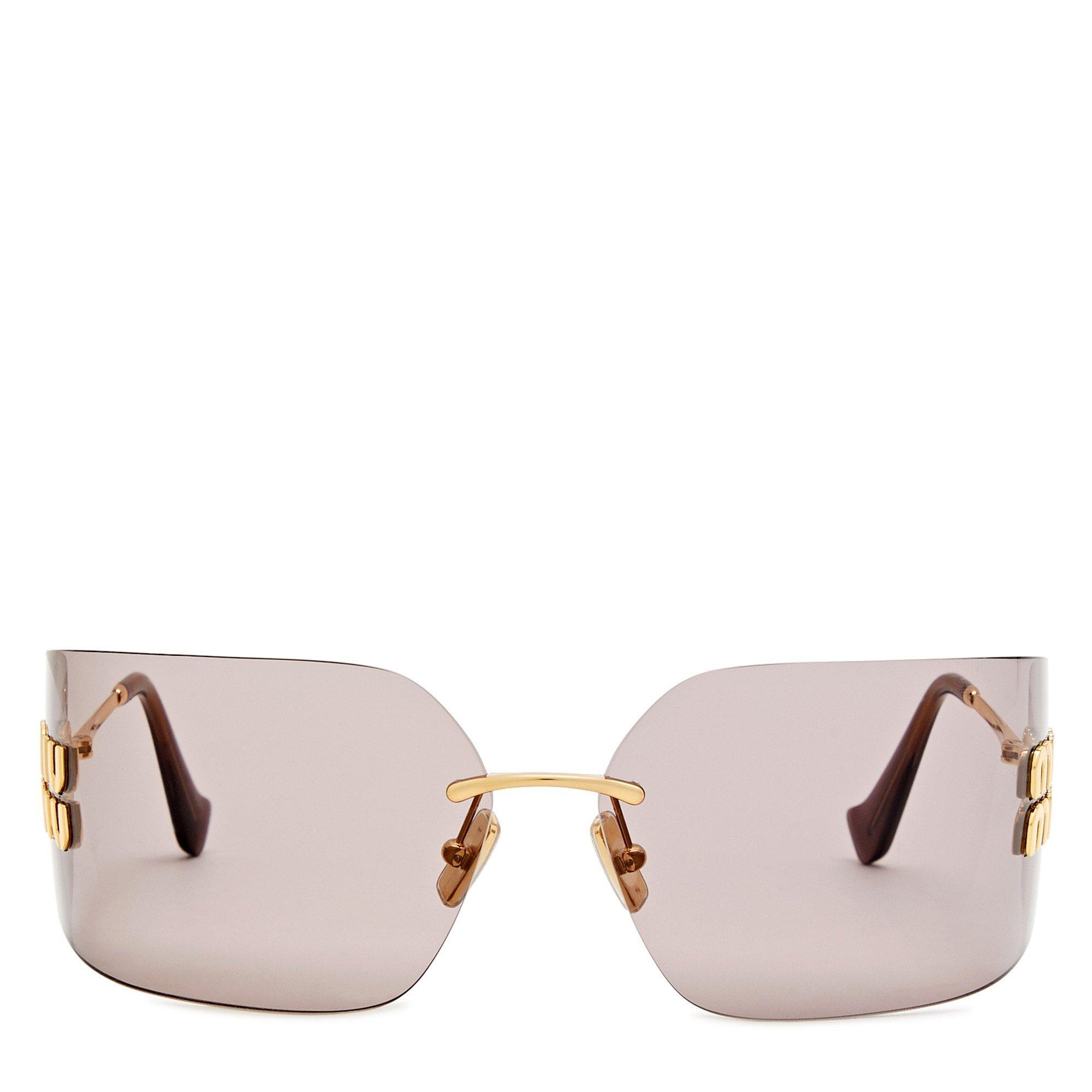 GOLD - Miu Miu - MIU MIU F MASK SG - 2