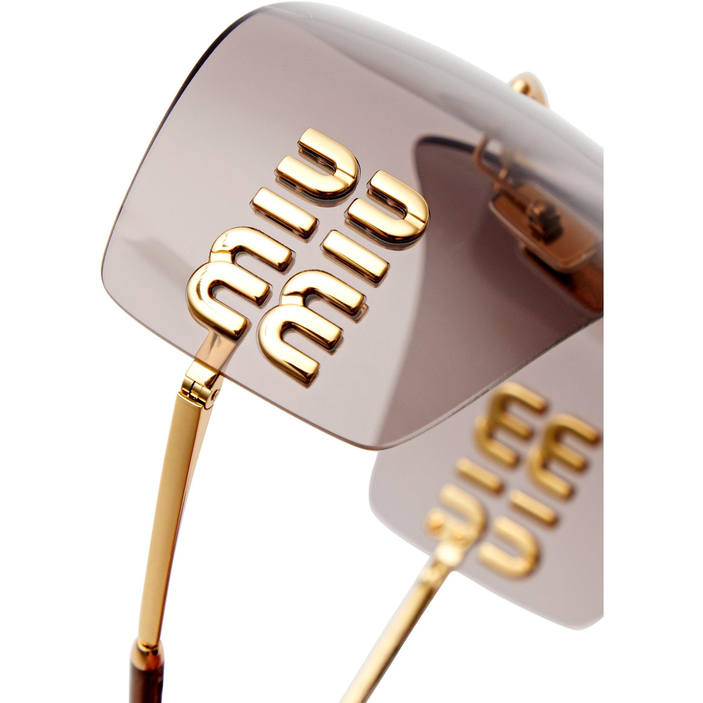 GOLD - Miu Miu - MIU MIU F MASK SG - 3
