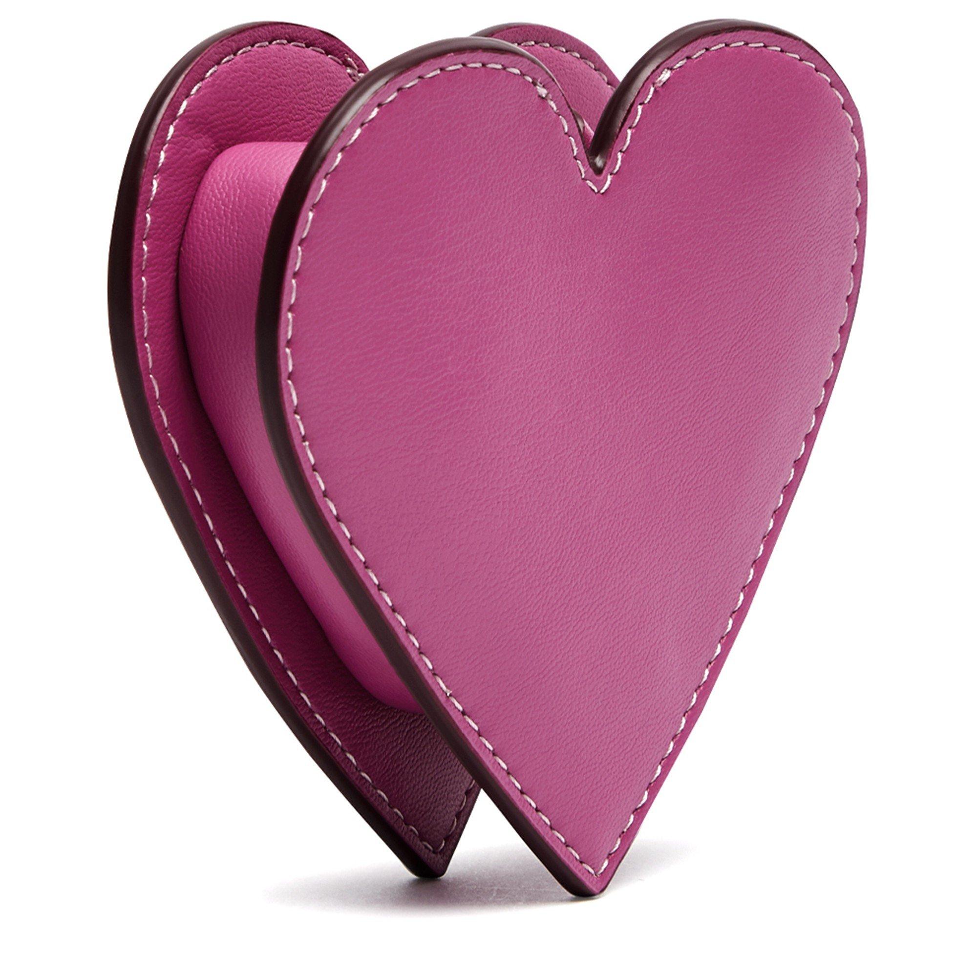 PINK - Ganni - ACC Heart Zipped Coin Purse - 2