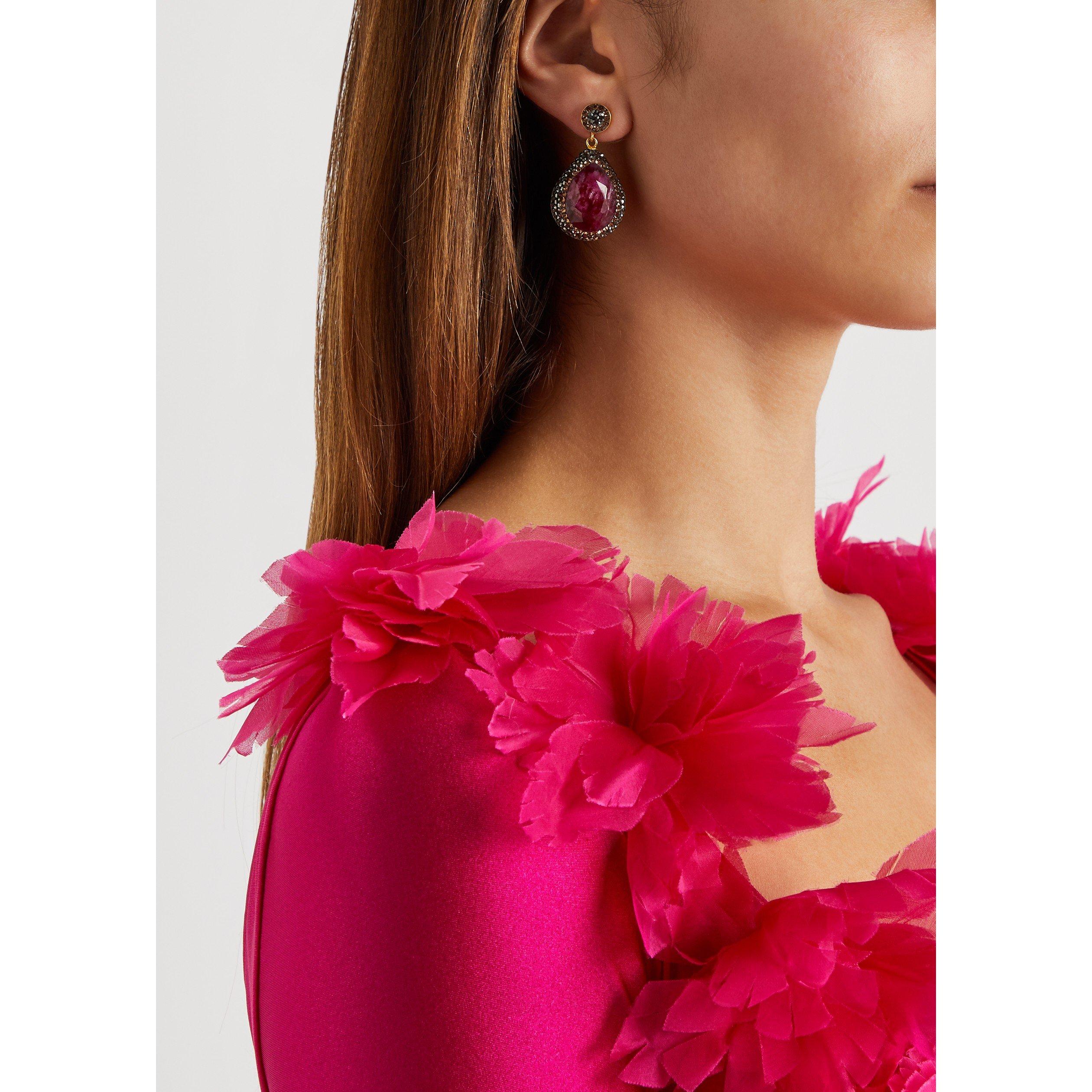 RED - Soru Jewellery - Ruby earrings - 3