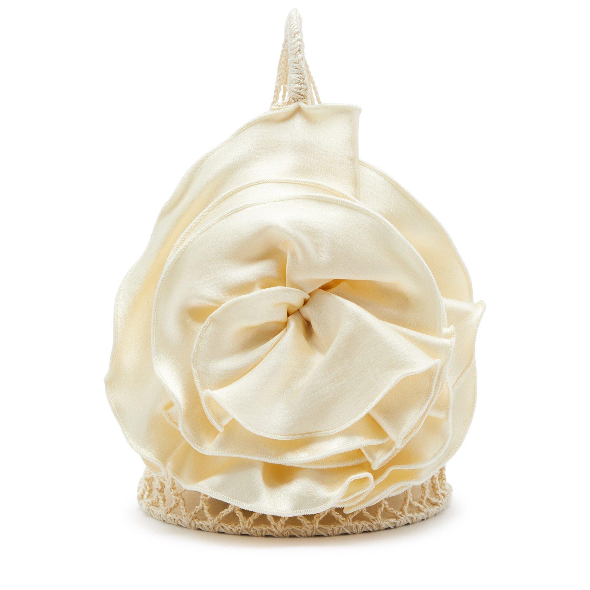 CREAM - Magda Butrym - SMALL DEVANA SILK FLOWER - 1