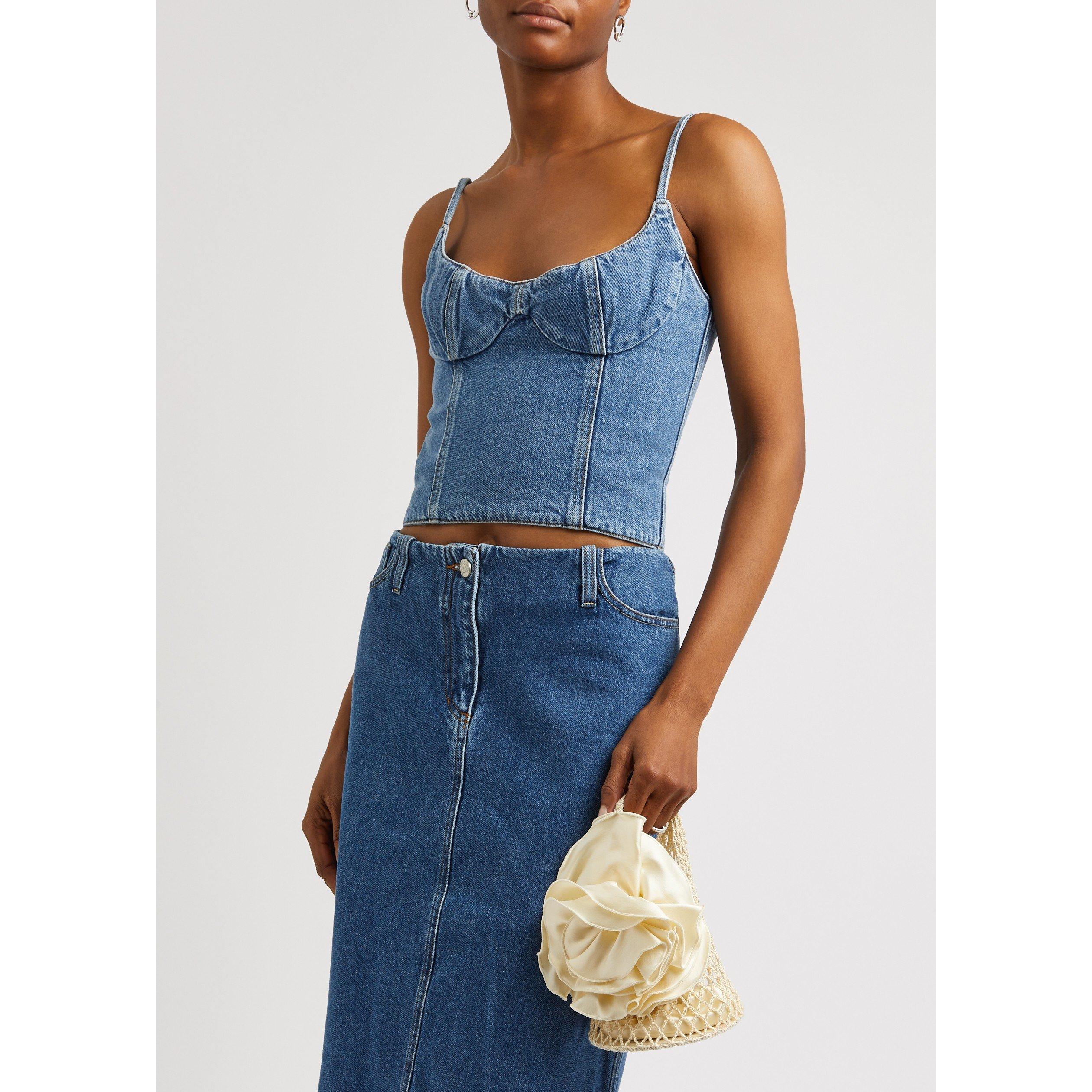 CREAM - Magda Butrym - SMALL DEVANA SILK FLOWER - 3