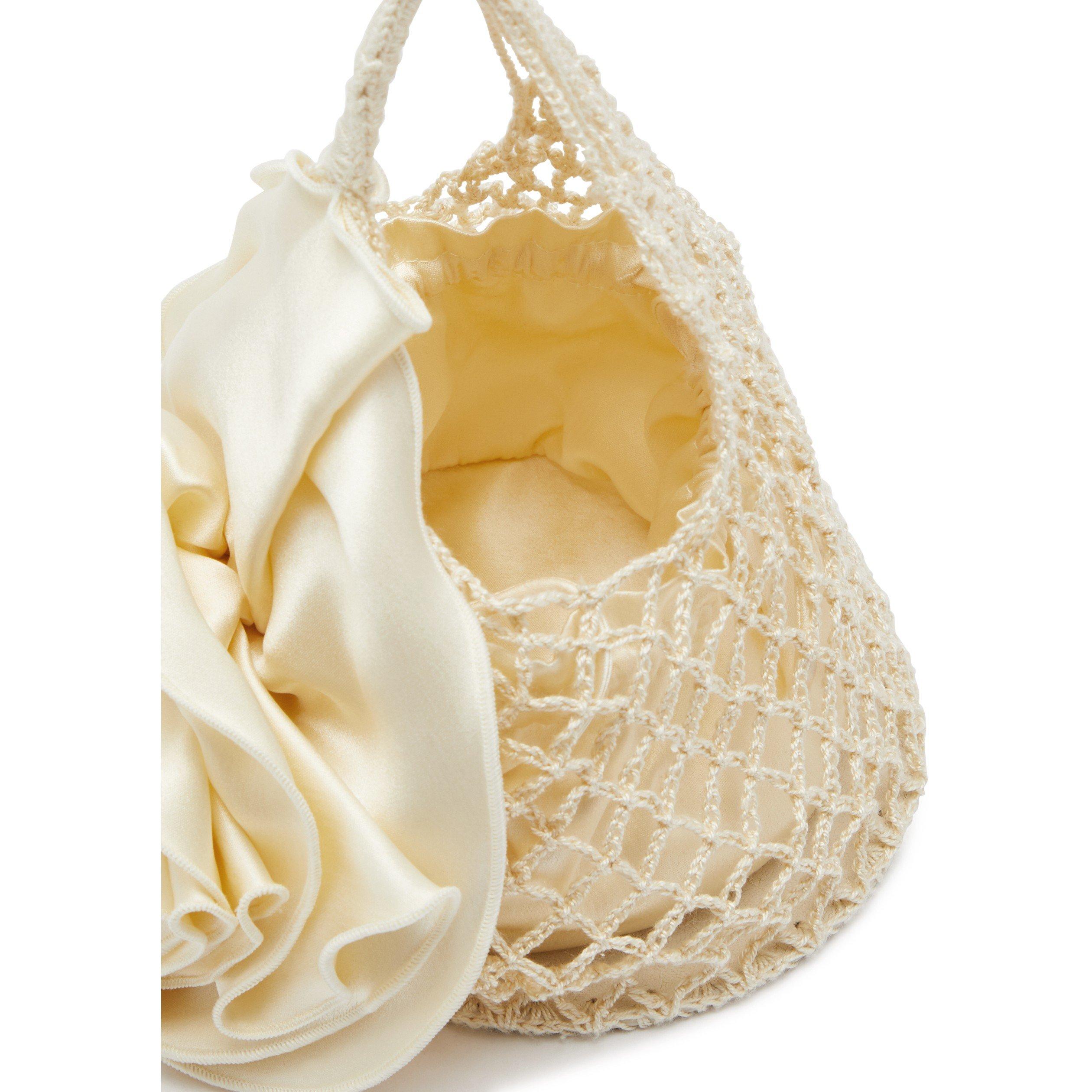 CREAM - Magda Butrym - SMALL DEVANA SILK FLOWER - 5
