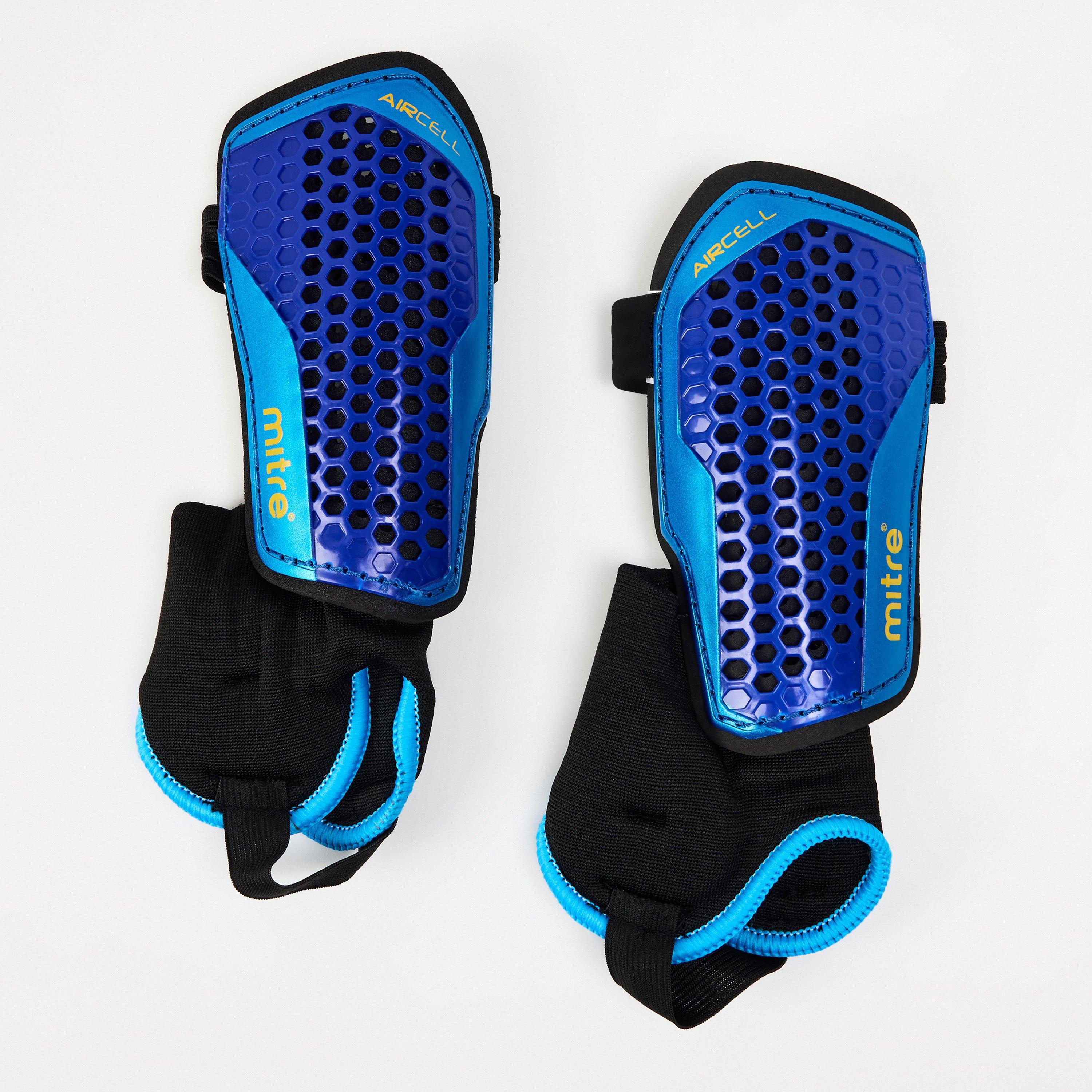Mitre  Adults Aircell Carbon Football Ankle Guards - Black - X Small