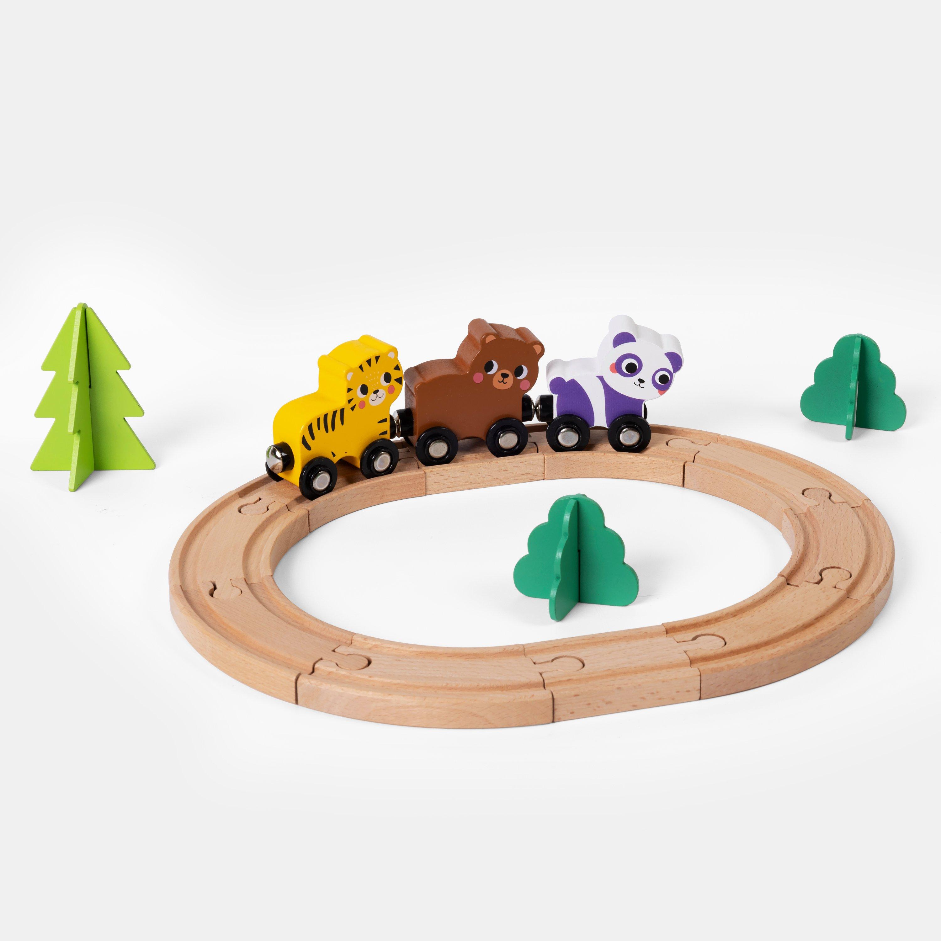 Multi - Tooky Toy - Animal Train Set - 1