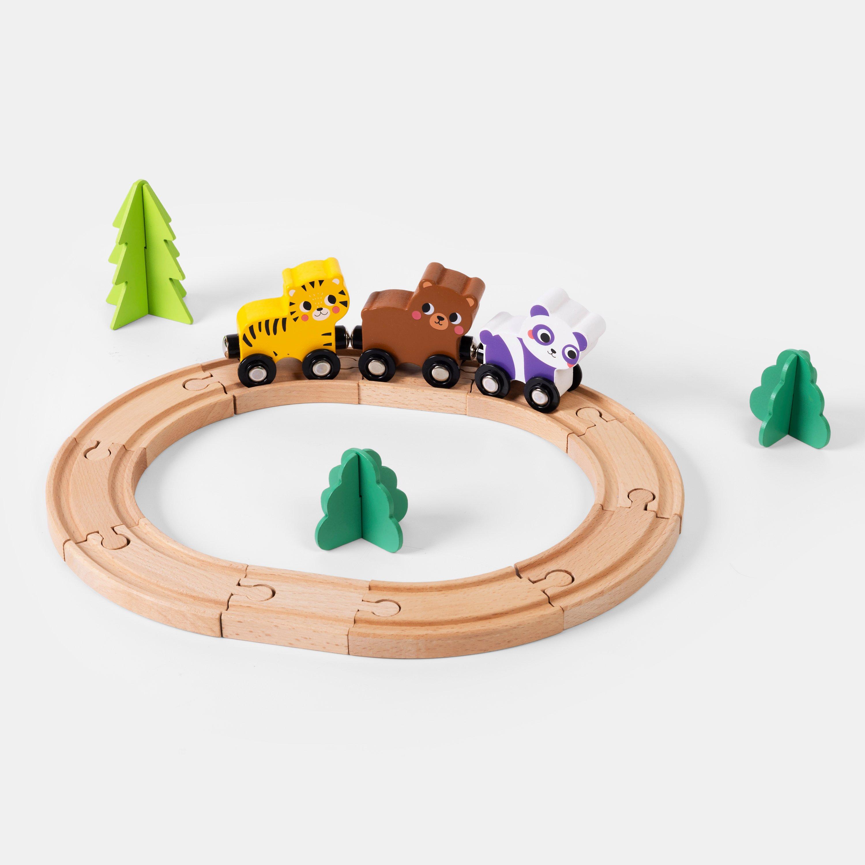 Multi - Tooky Toy - Animal Train Set - 2
