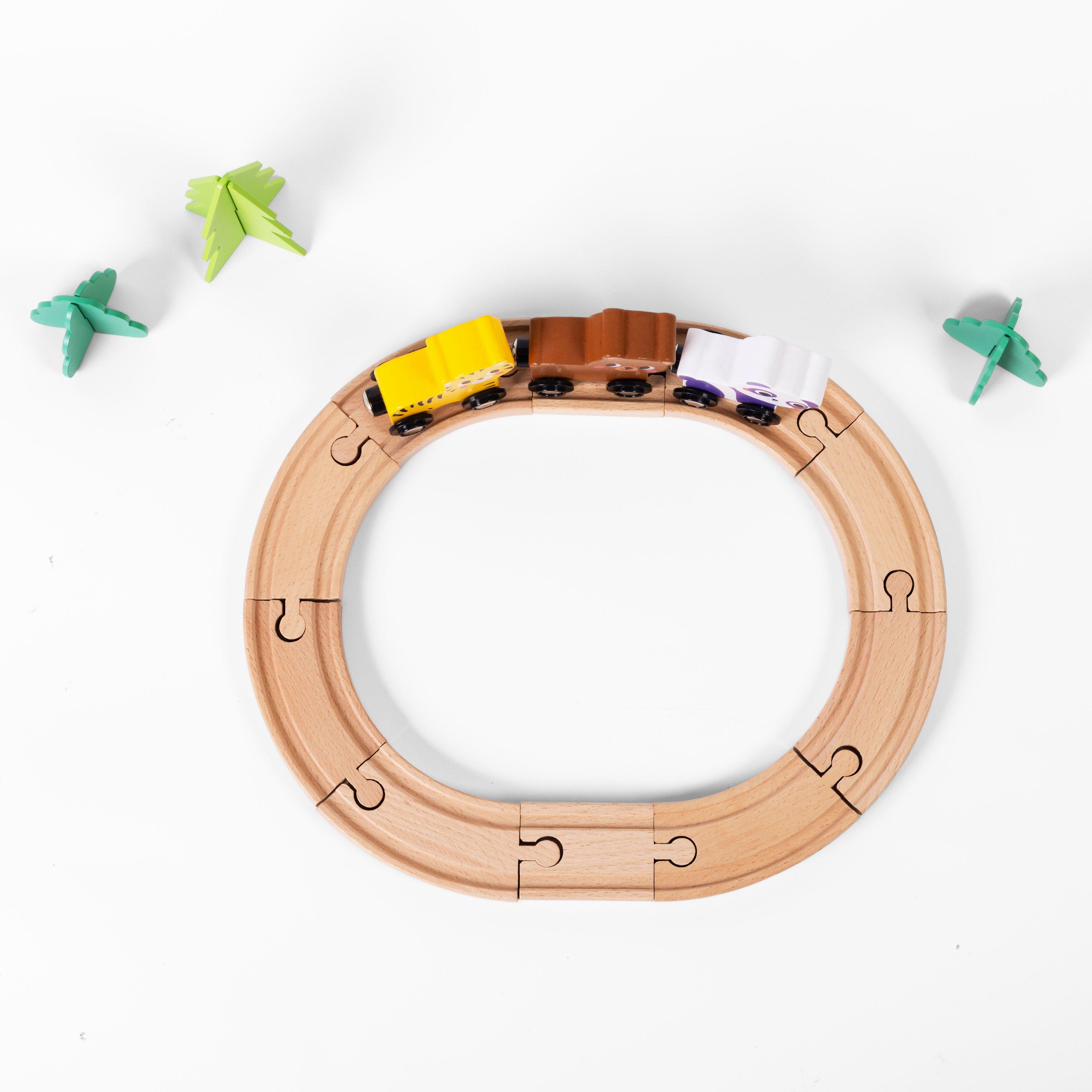 Multi - Tooky Toy - Animal Train Set - 3