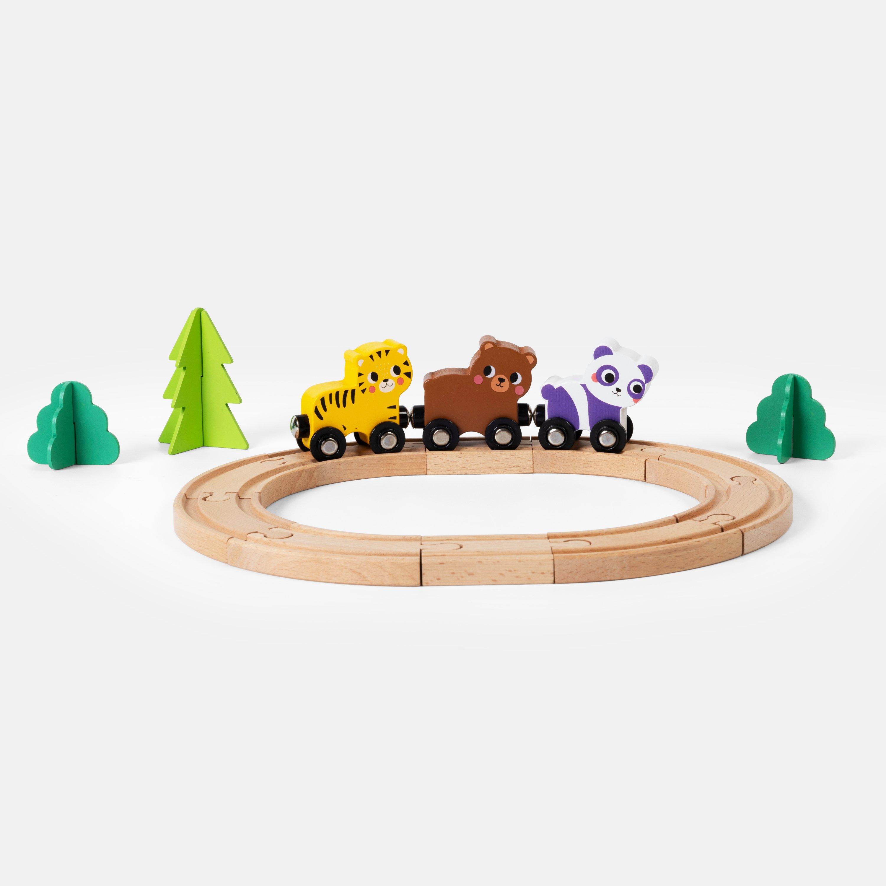 Multi - Tooky Toy - Animal Train Set - 4